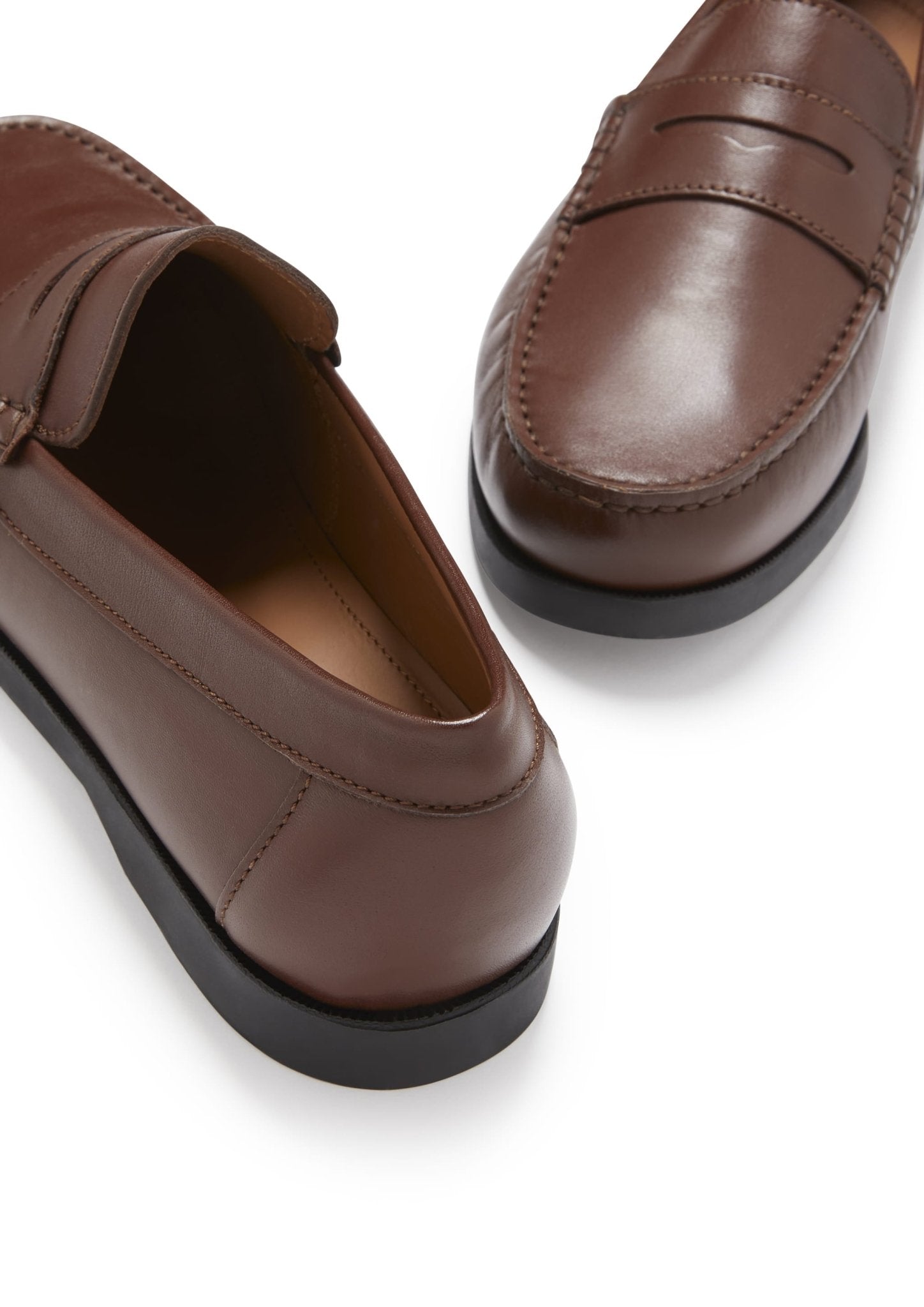 Boat Loafers, brown leather - Hugs & Co.