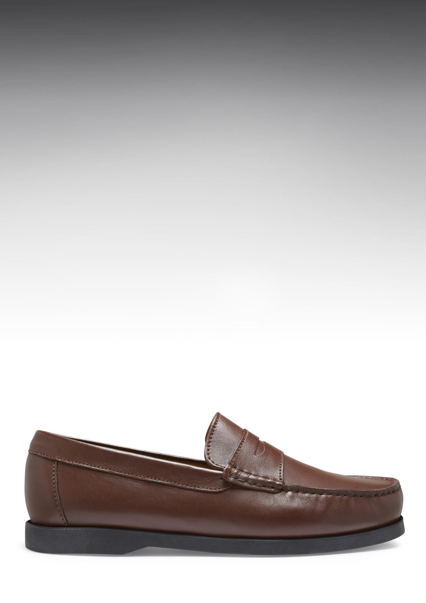 Boat Loafers, brown leather - Hugs & Co.