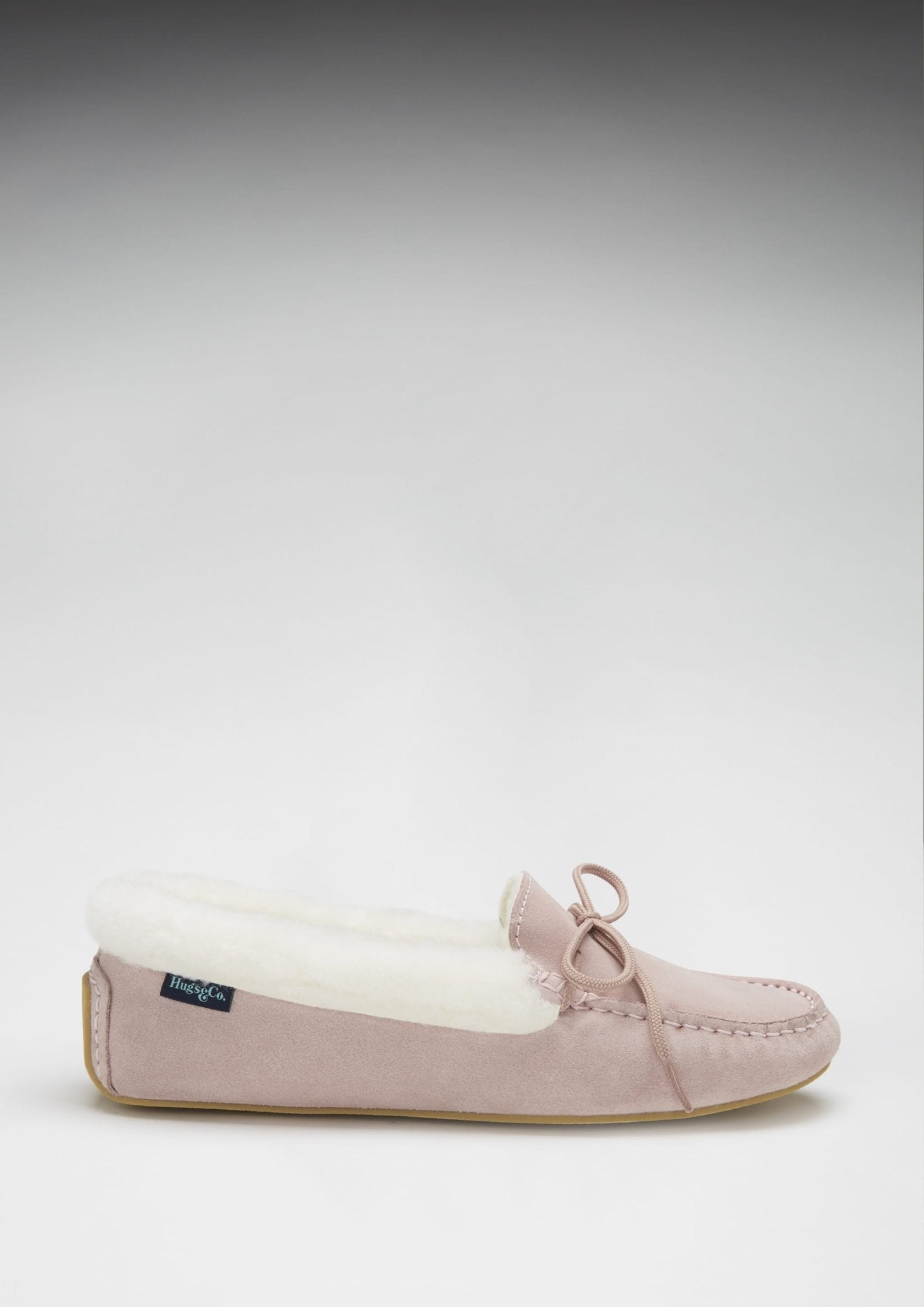 Pink Suede Sheepskin Slippers