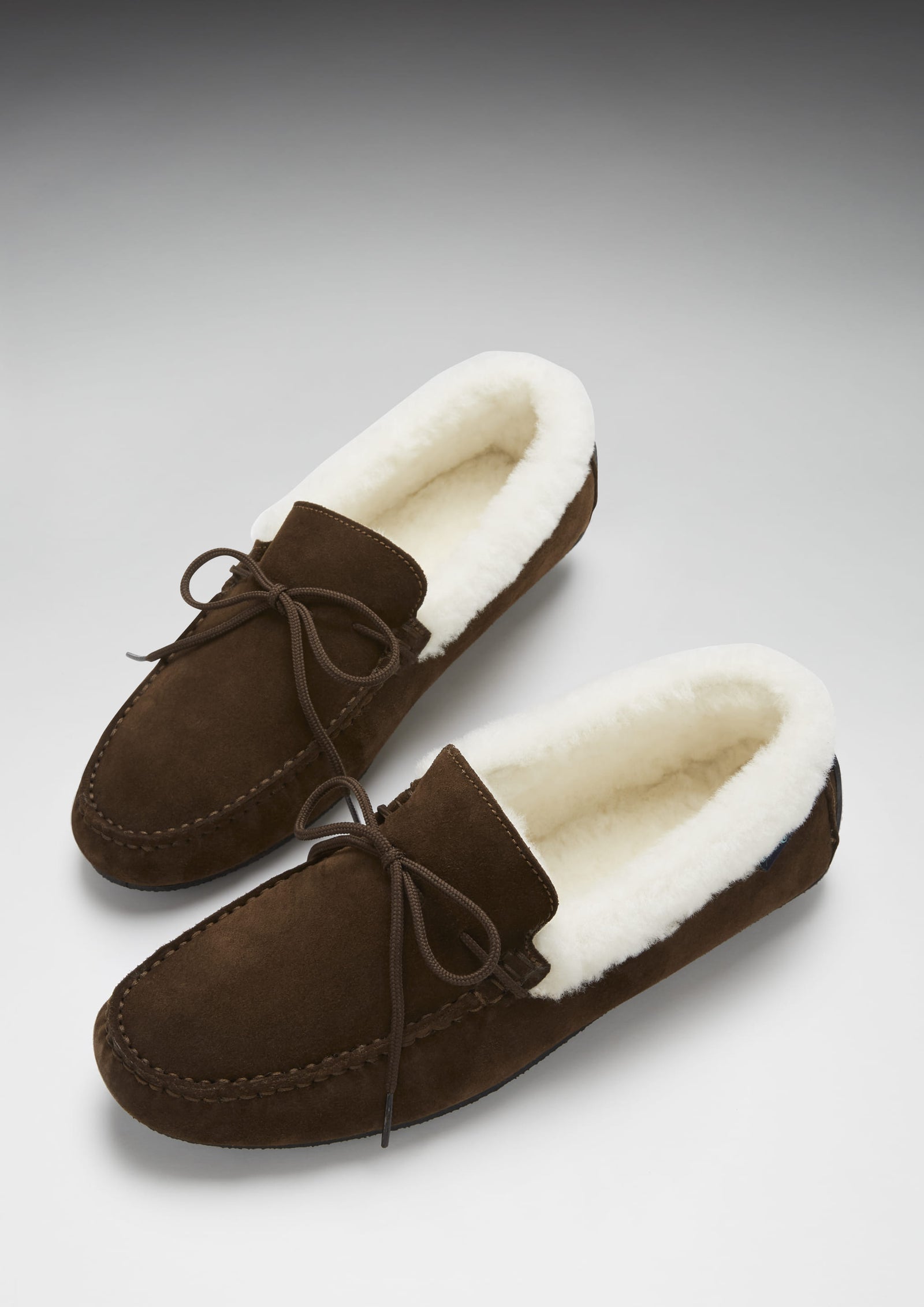 Sheepskin Slippers Brown Suede