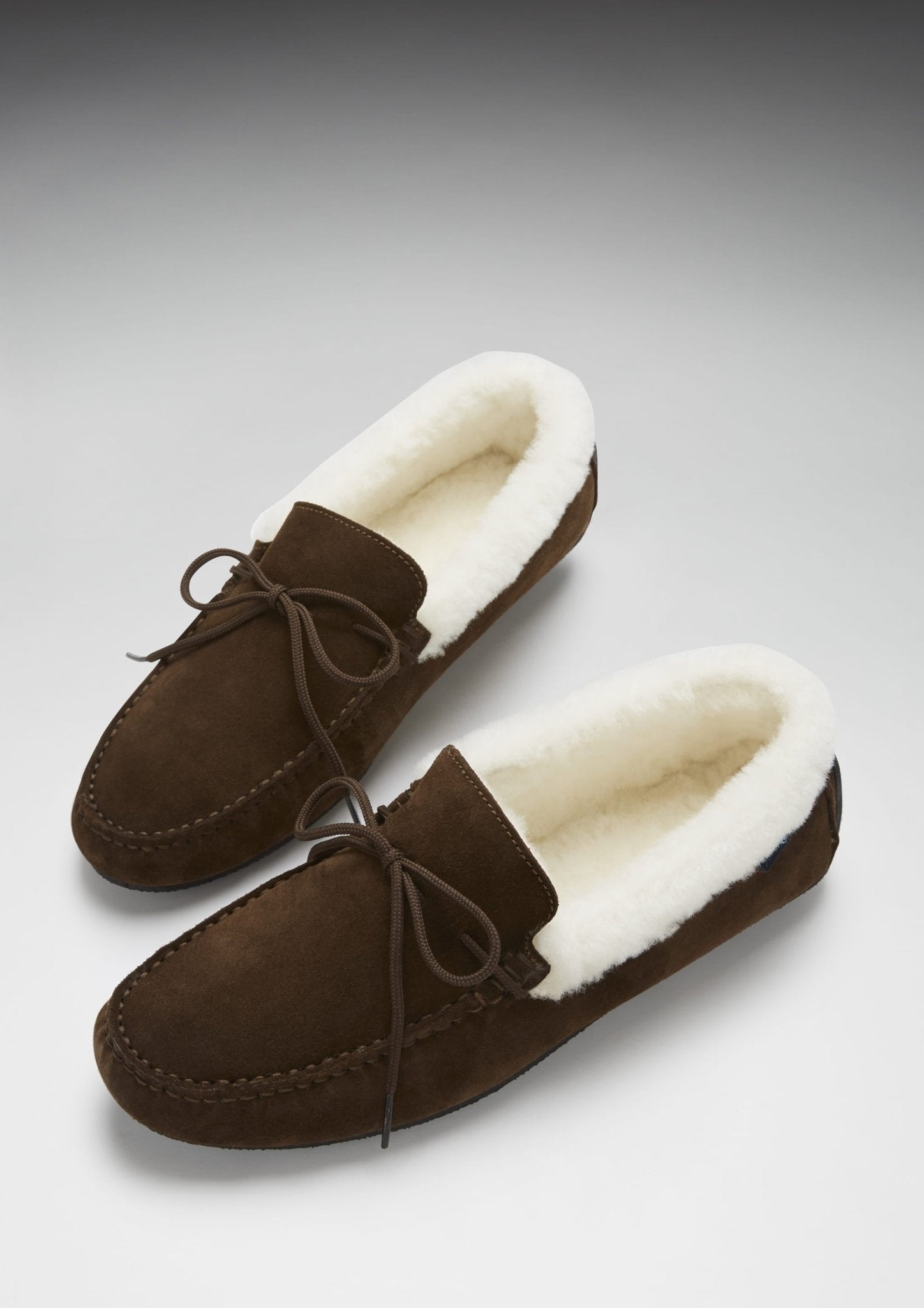 Sheepskin Slippers Brown Suede