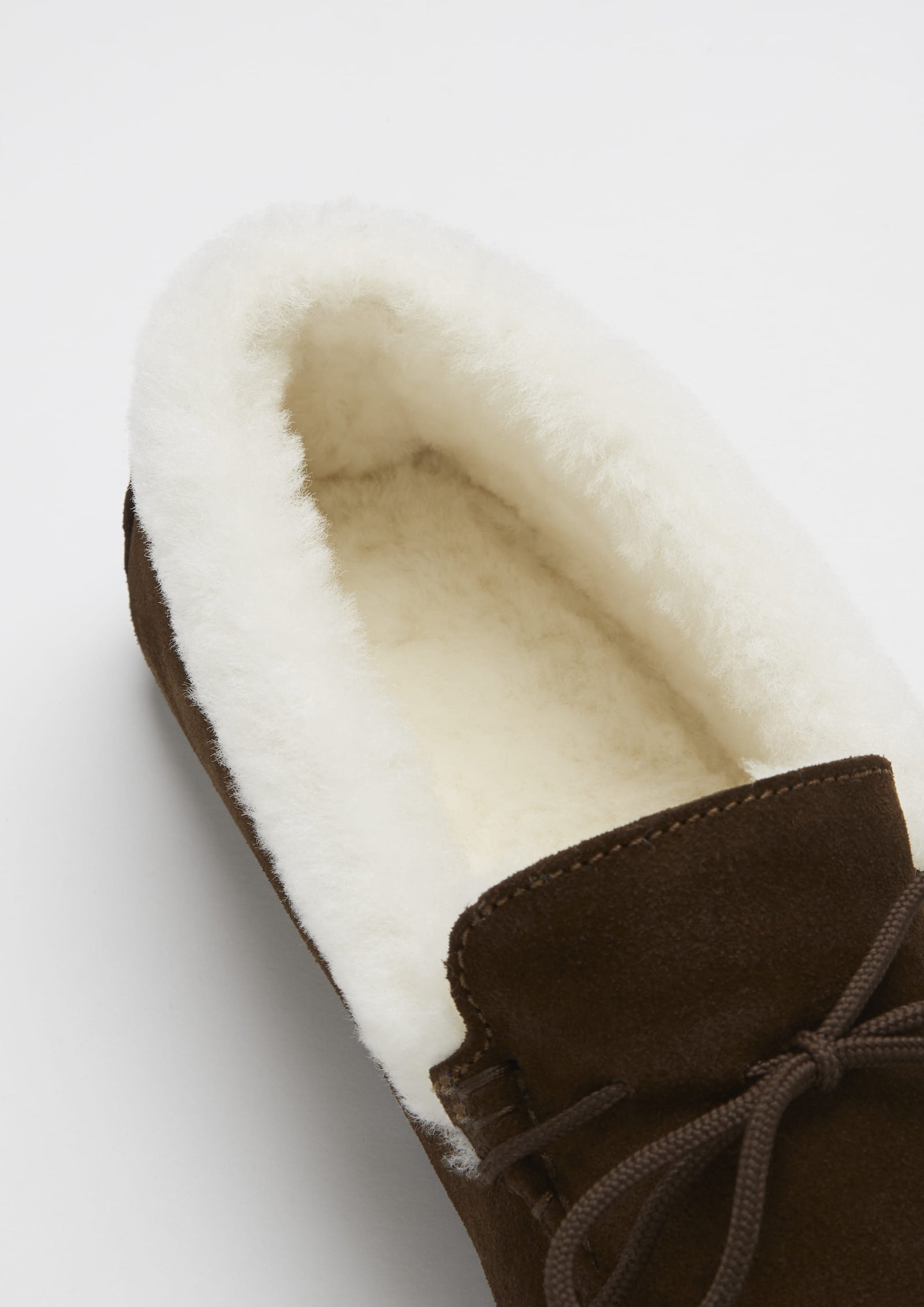 Sheepskin Slippers Brown Suede