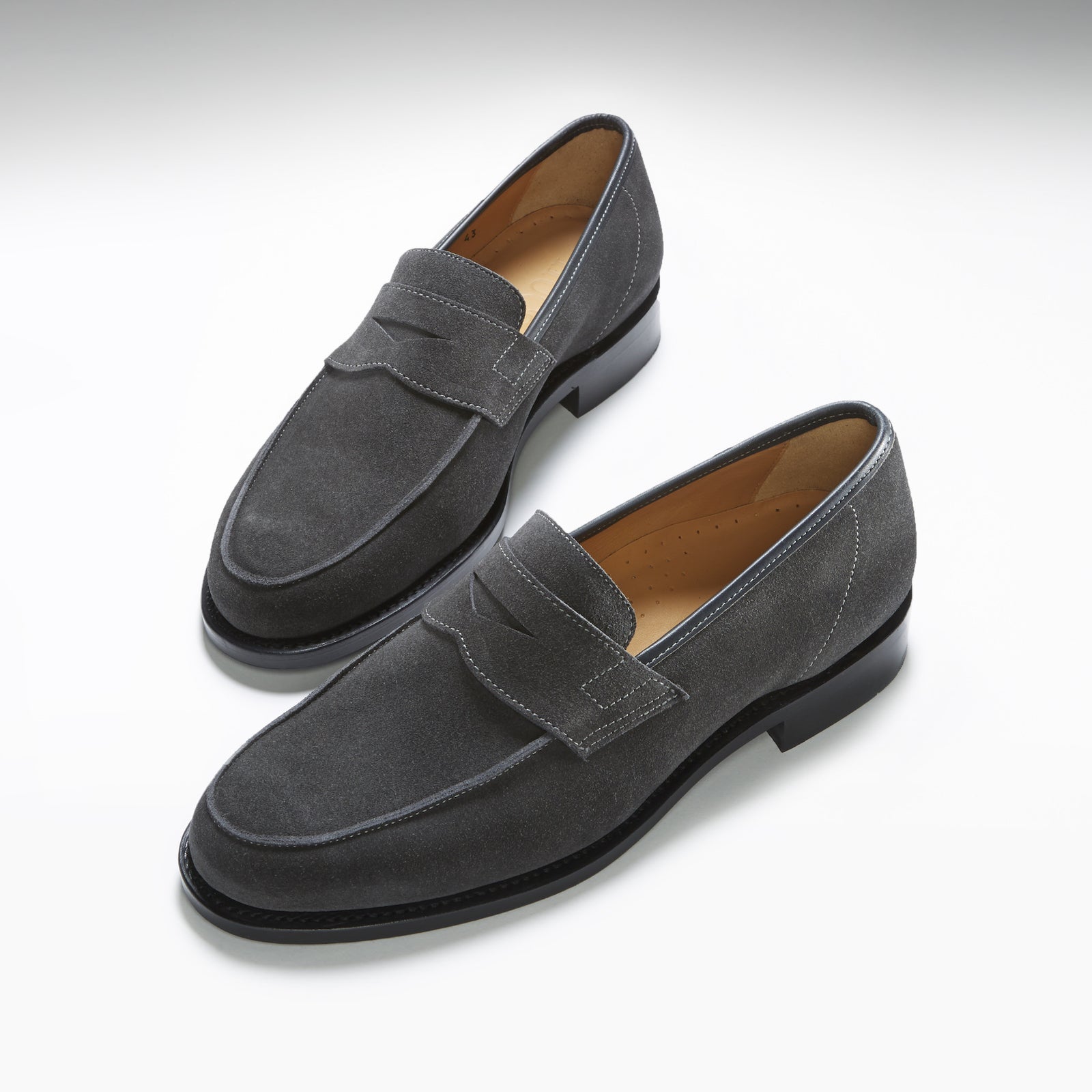 Penny Loafer Grey Suede