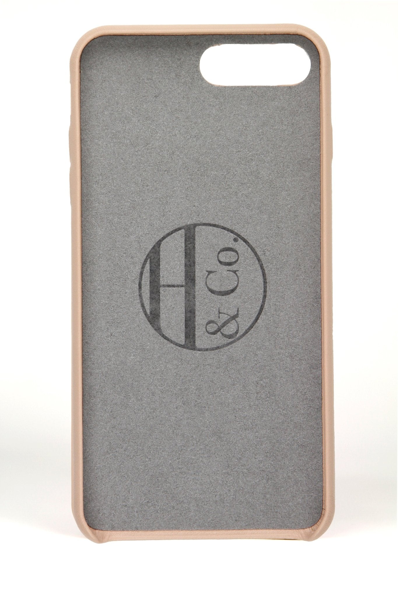 iPhone 7/8 Plus Case, Pink Leather - Hugs & Co.