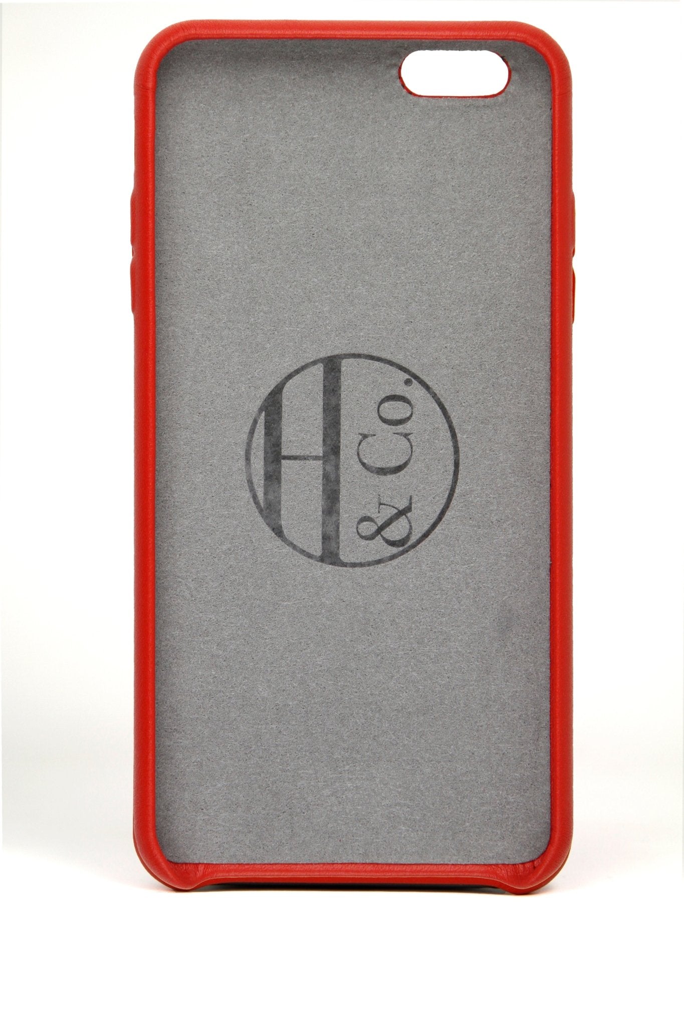iPhone 6 Plus Case Red Leather - Hugs & Co.