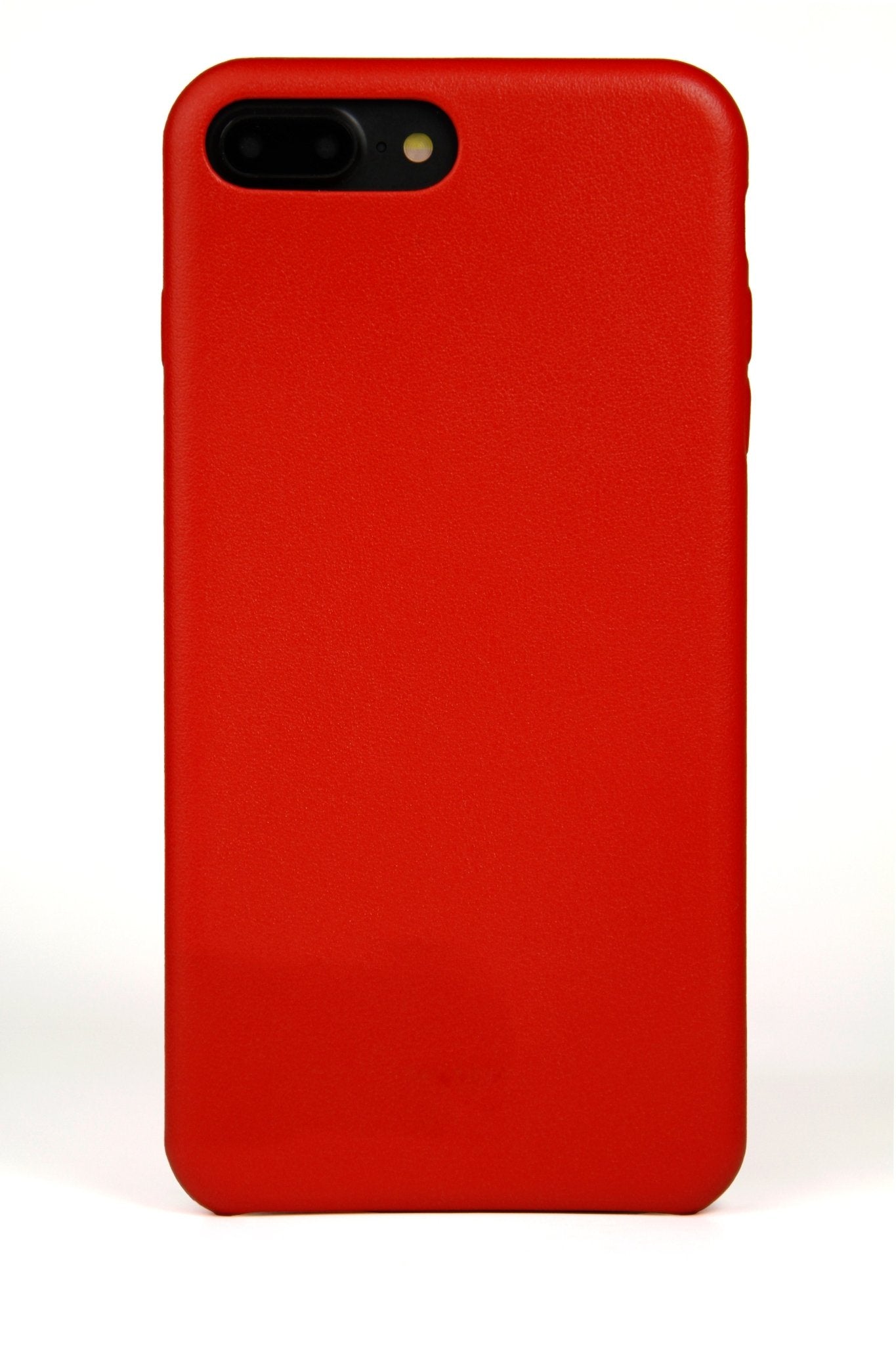 iPhone 7/8 Plus Case, Red Leather - Hugs & Co.