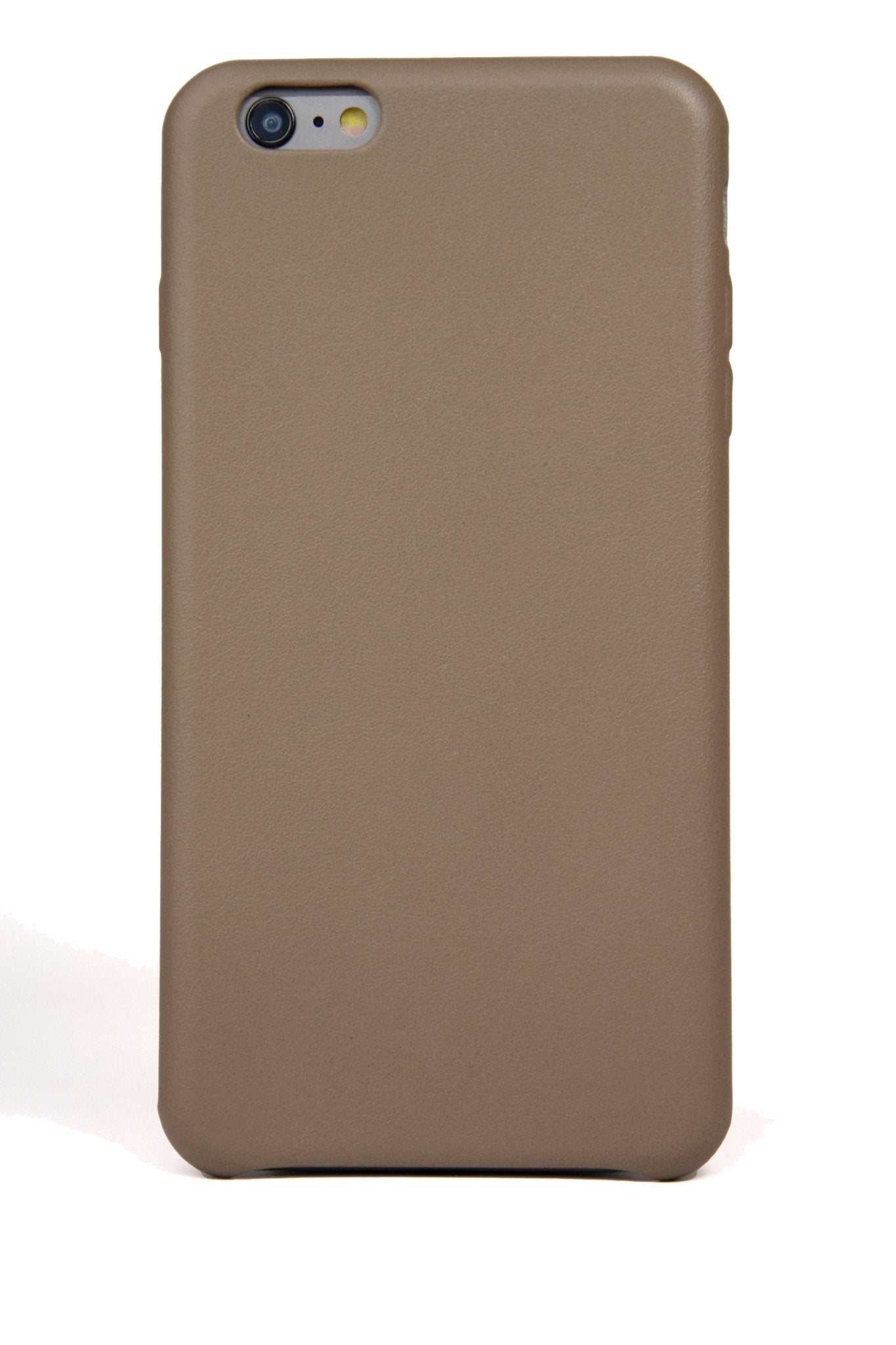 iPhone 6 Plus Case, Taupe Leather - Hugs & Co.