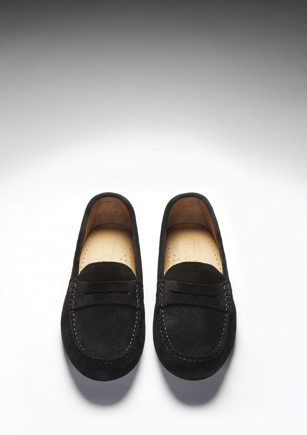 Mocassins Penny Driving pour femmes, daim noir