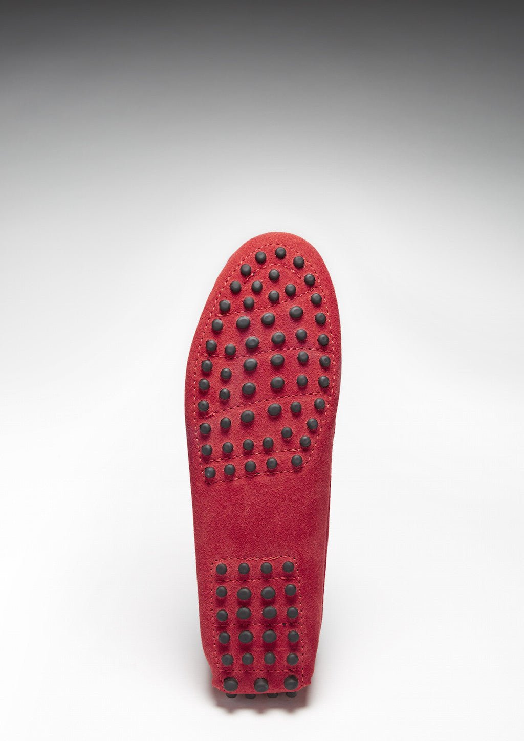 Women's Penny Driving Loafers, red suede - Hugs & Co.