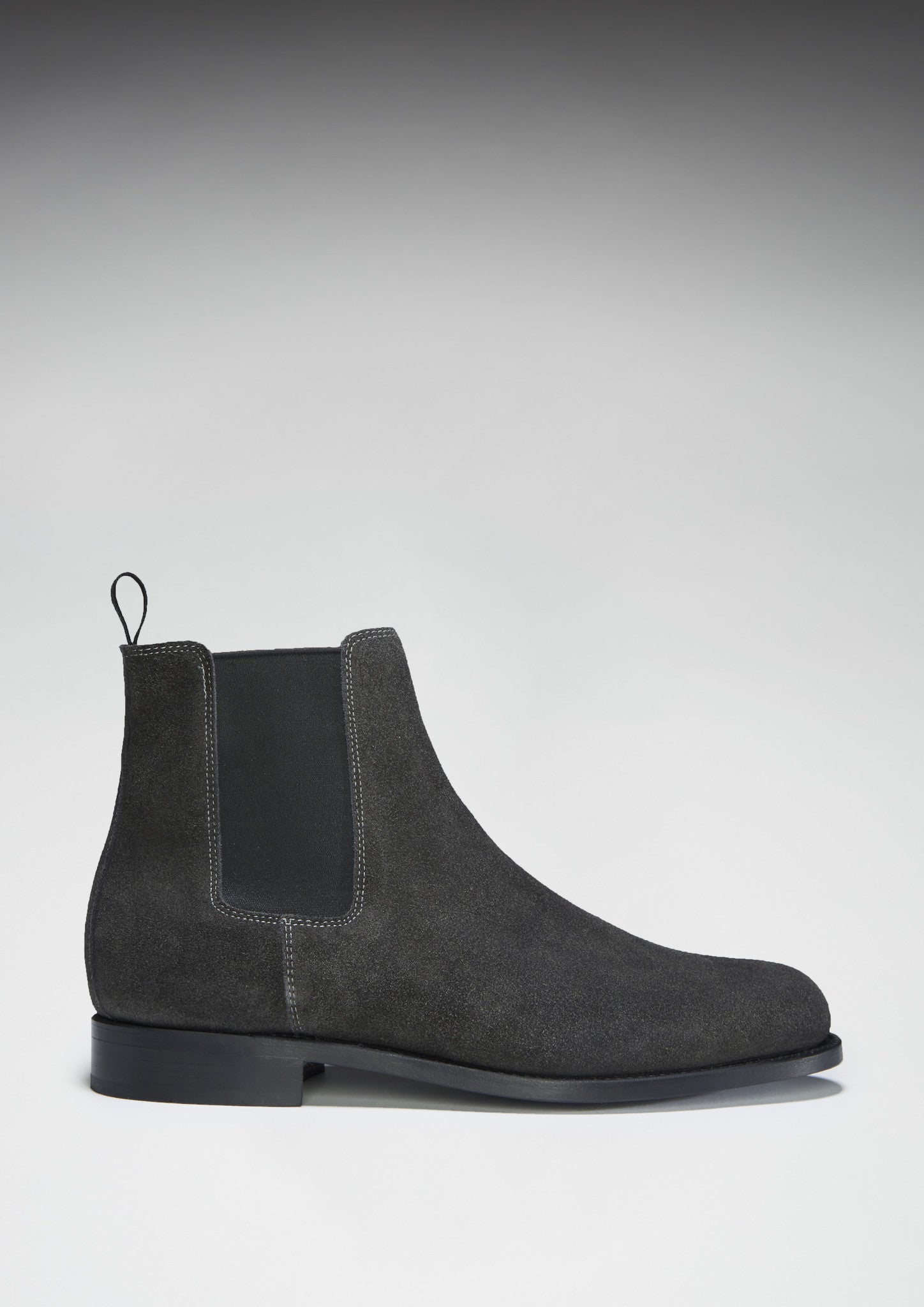 grey suede chelsea boots