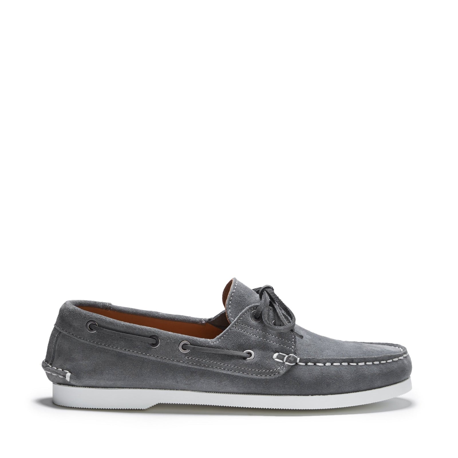 Deck Shoes, slate grey suede - Hugs & Co.