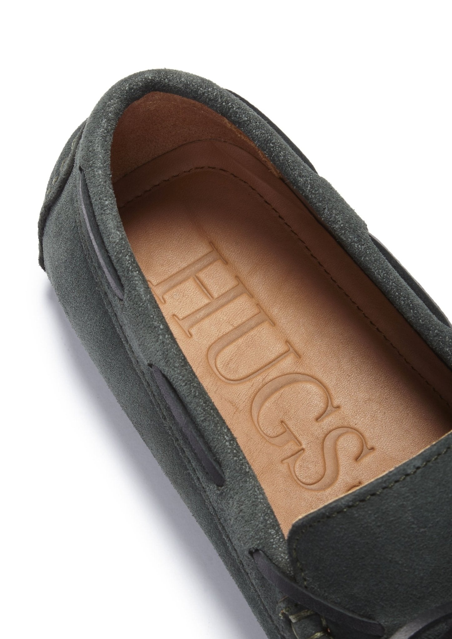Laced Driving Loafers, racing green suede - Hugs & Co.