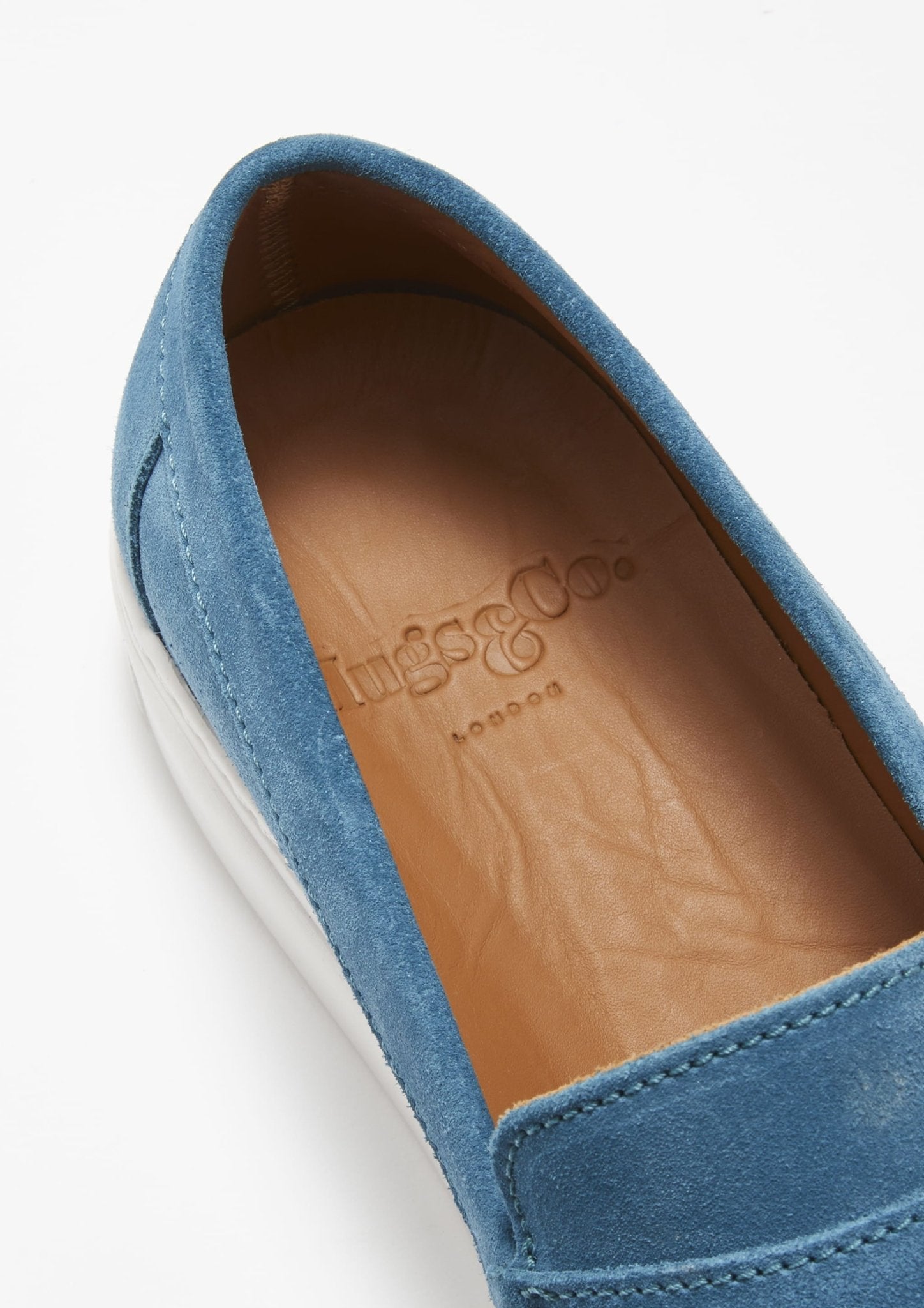 Slip-on Sneaker Loafers, petrol blue suede - Hugs & Co.