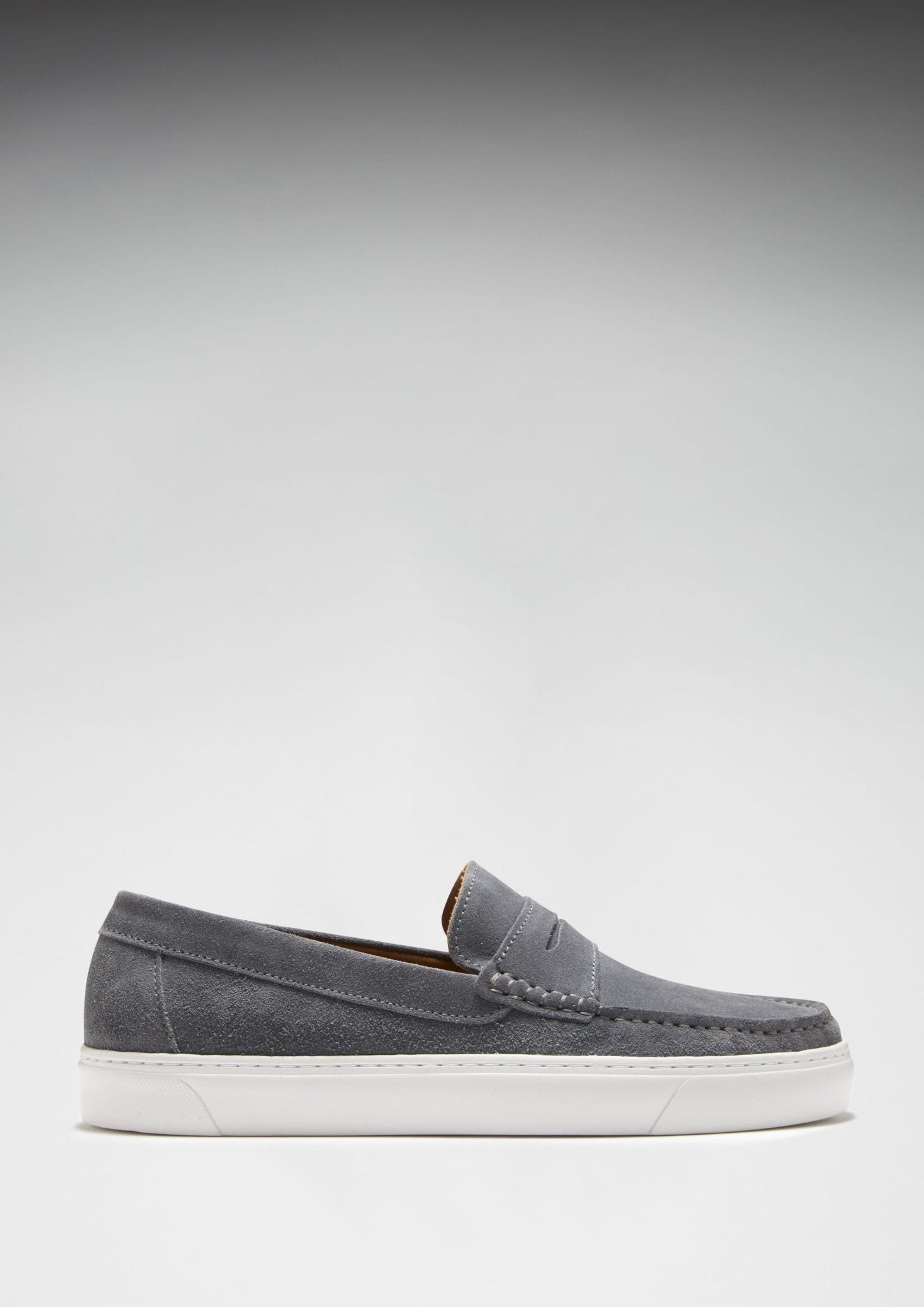 Slip-on Sneaker Loafers, slate grey suede - Hugs & Co.