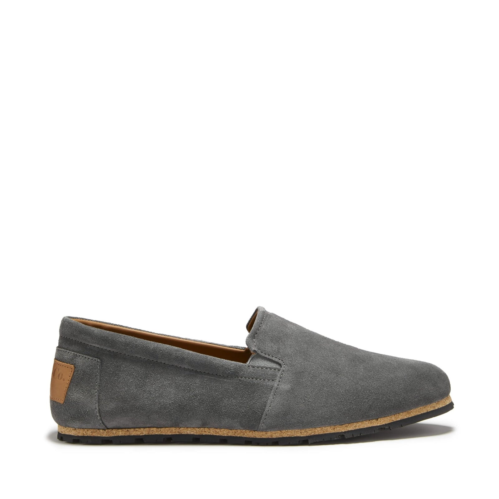 Tyre Sole Espadrilles, charcoal suede - Hugs & Co.