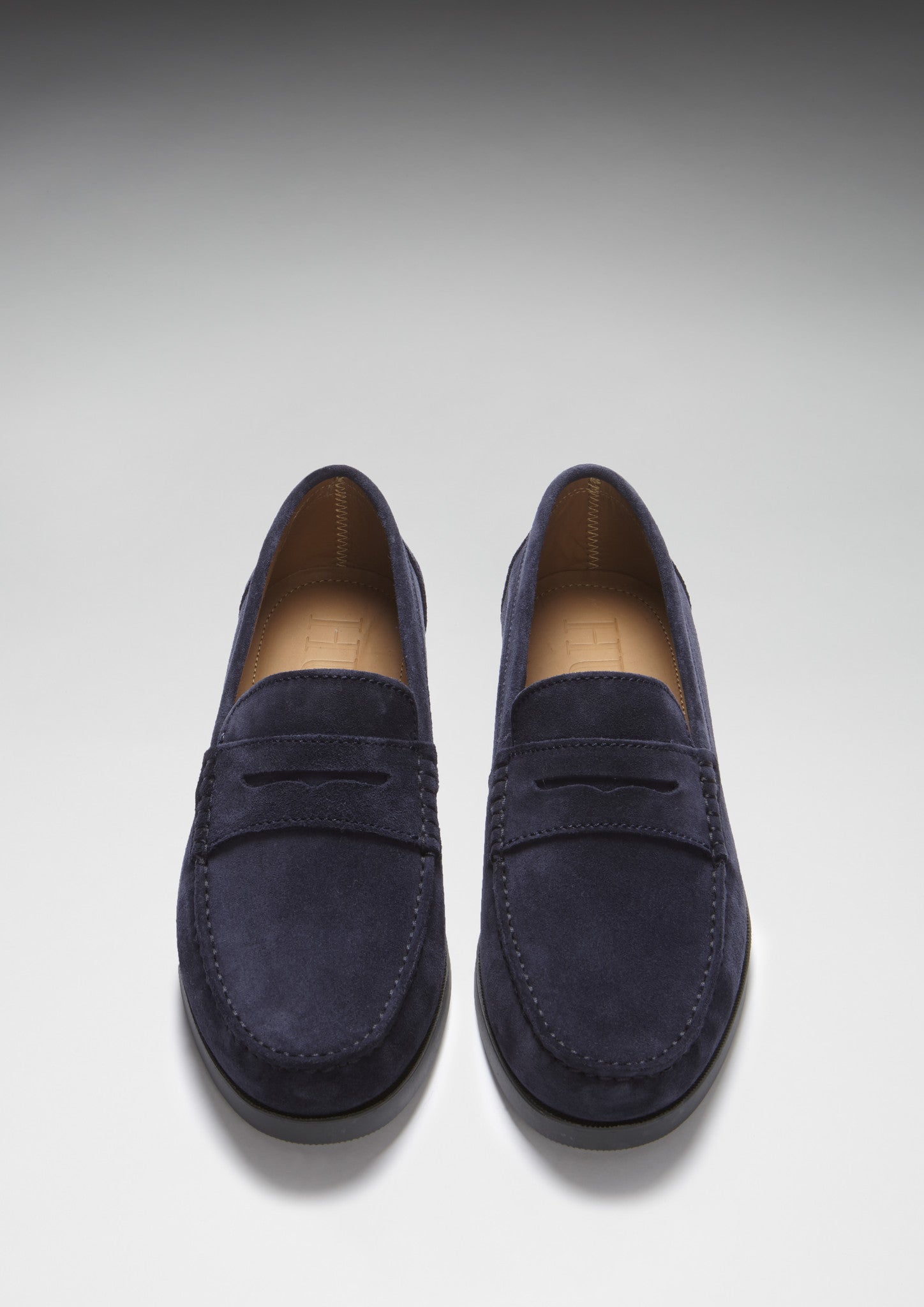 Boat Loafers, navy blue suede