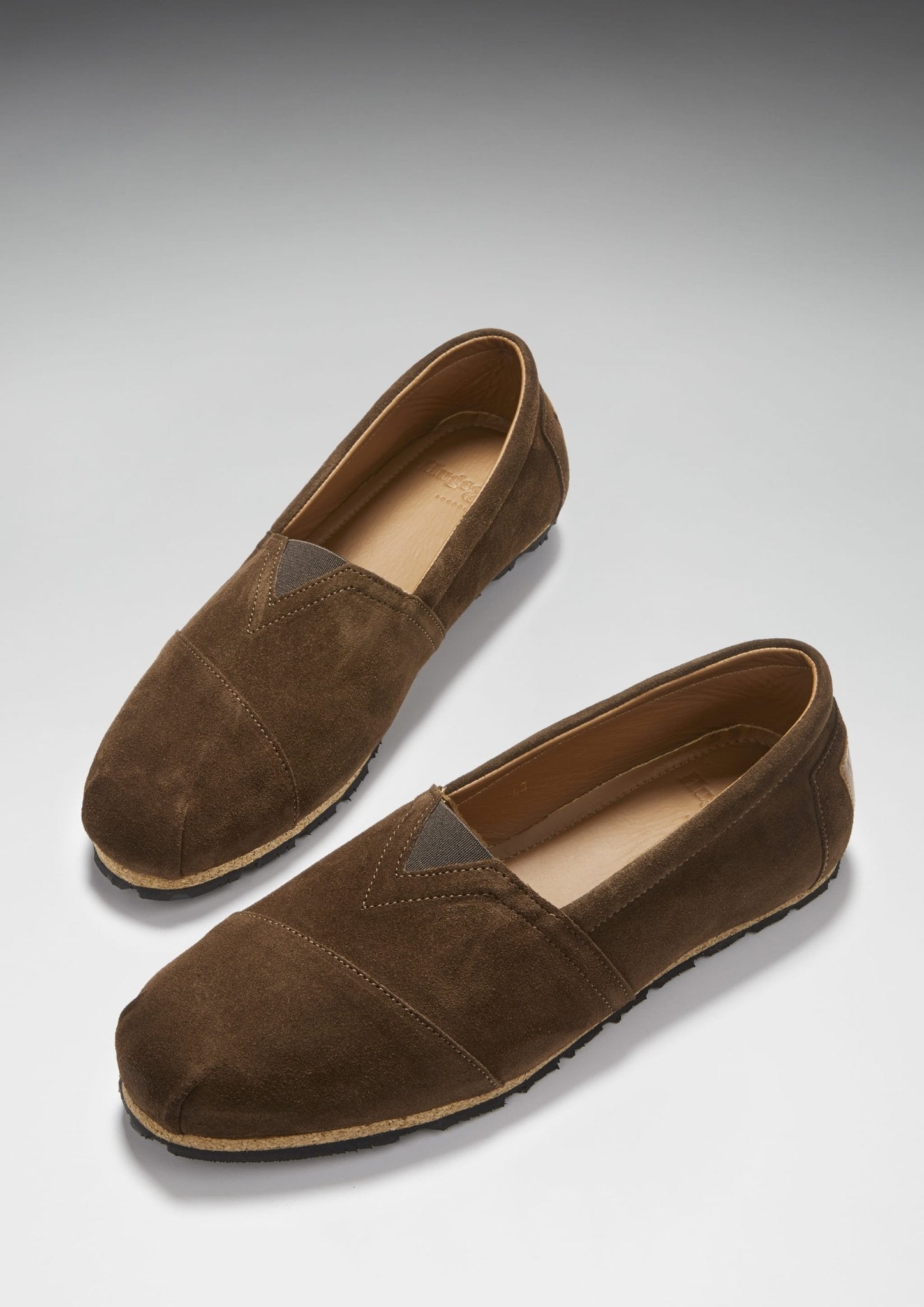 Tyre Sole Espadrilles, brown suede - Hugs & Co.