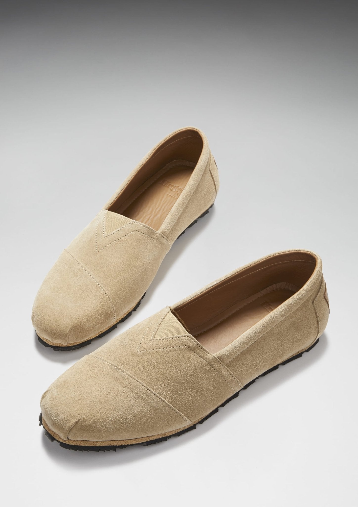 Tyre Sole Espadrilles, taupe suede - Hugs & Co.