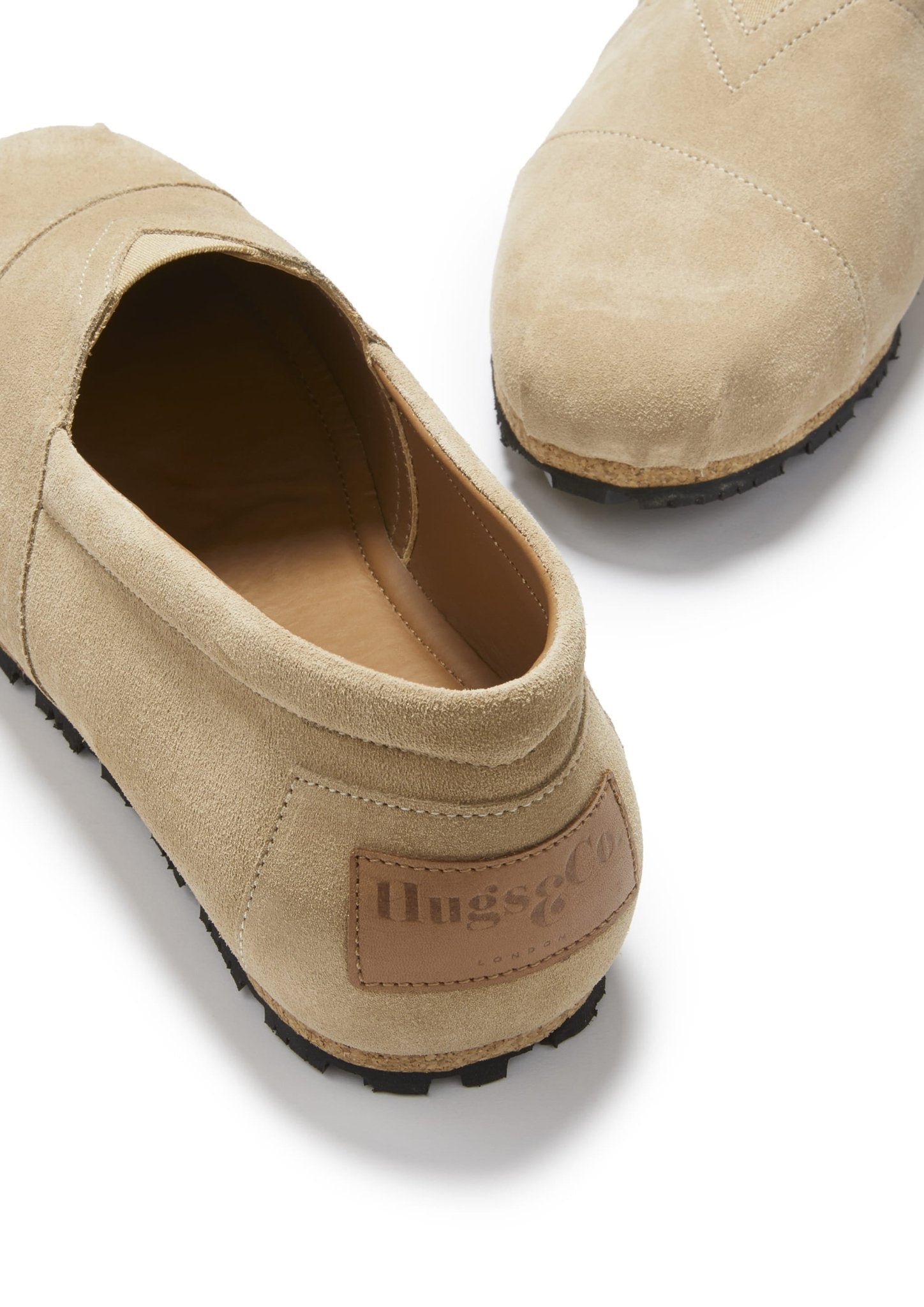 Tyre Sole Espadrilles, taupe suede - Hugs & Co.