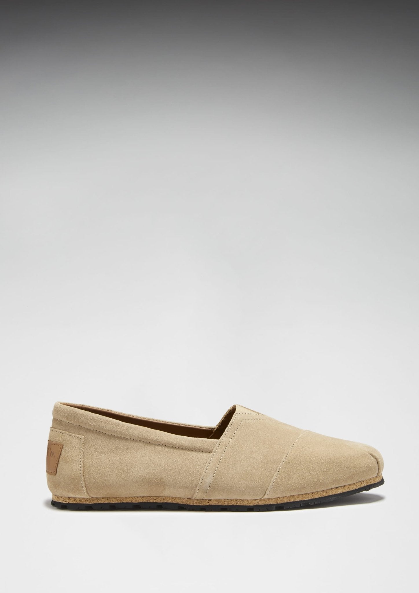 Tyre Sole Espadrilles, taupe suede - Hugs & Co.