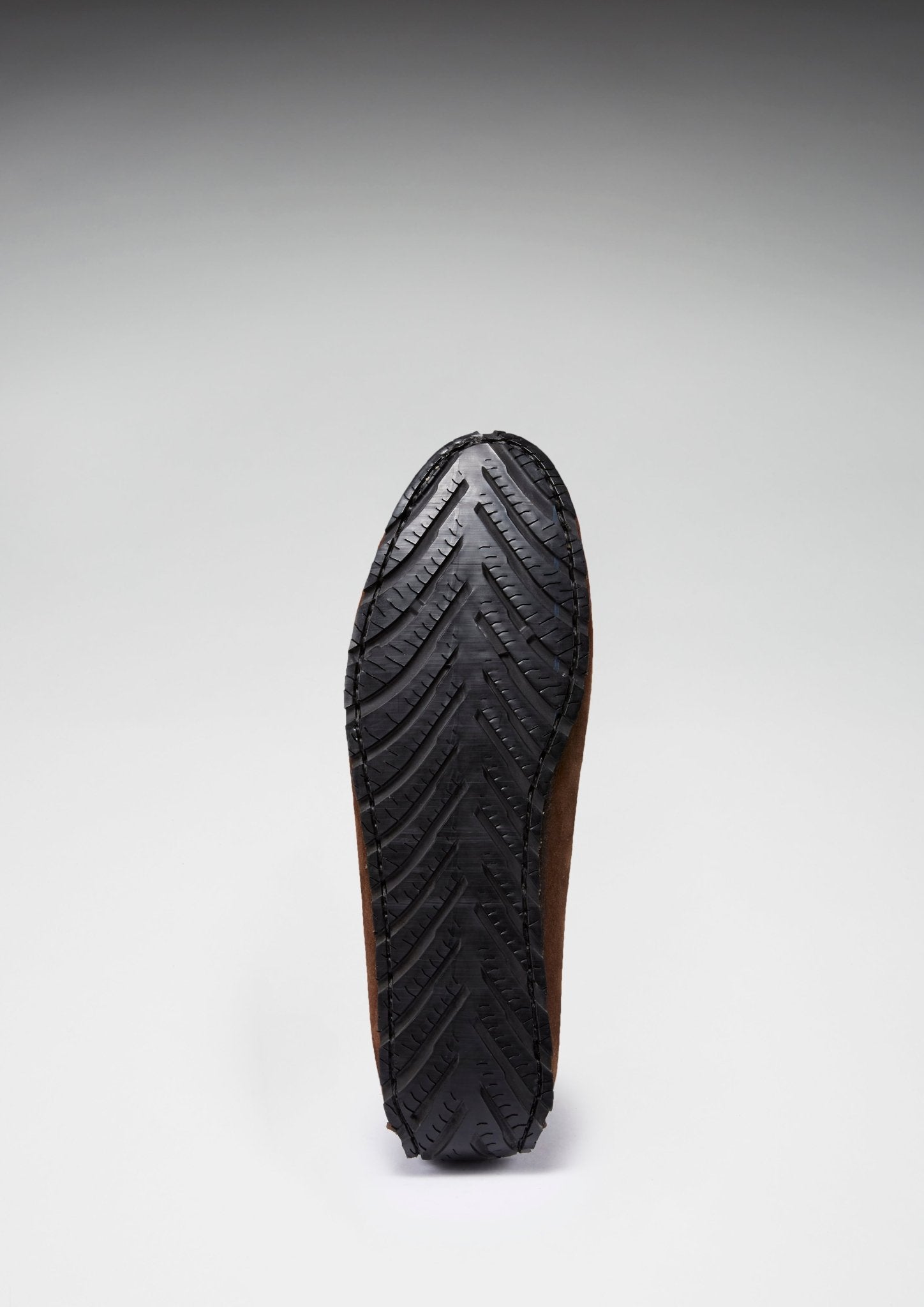 Tyre Sole Driving Loafers, brown suede - Hugs & Co.