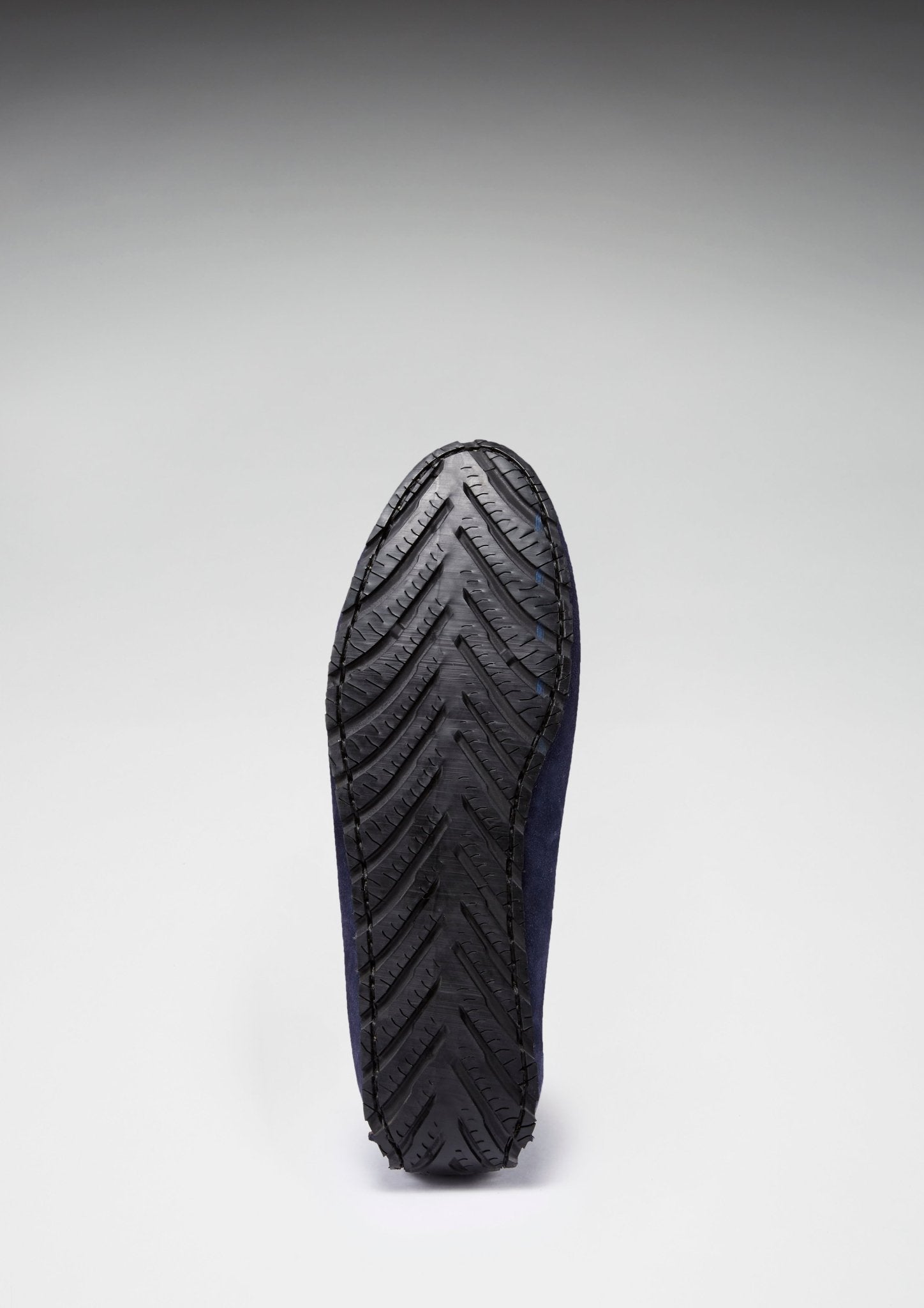 Tyre Sole Driving Loafers, navy blue suede - Hugs & Co.