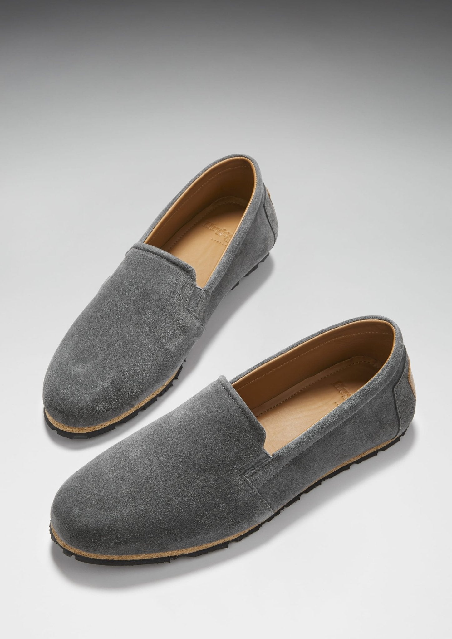Tyre Sole Espadrilles, charcoal suede - Hugs & Co.