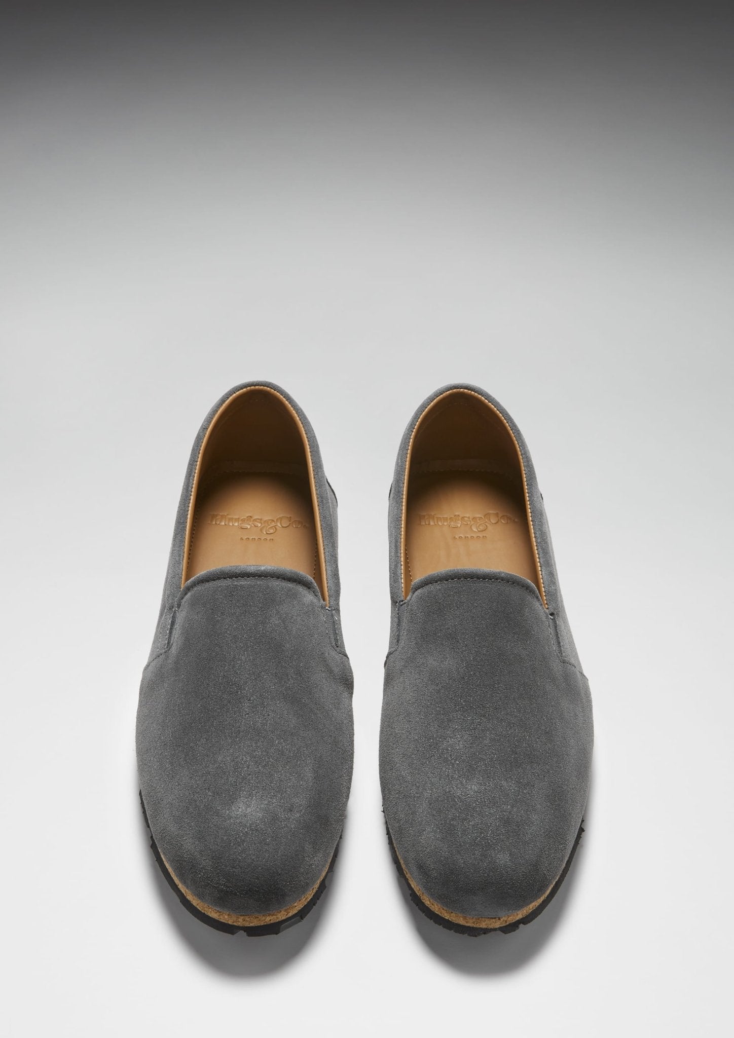 Tyre Sole Espadrilles, charcoal suede - Hugs & Co.