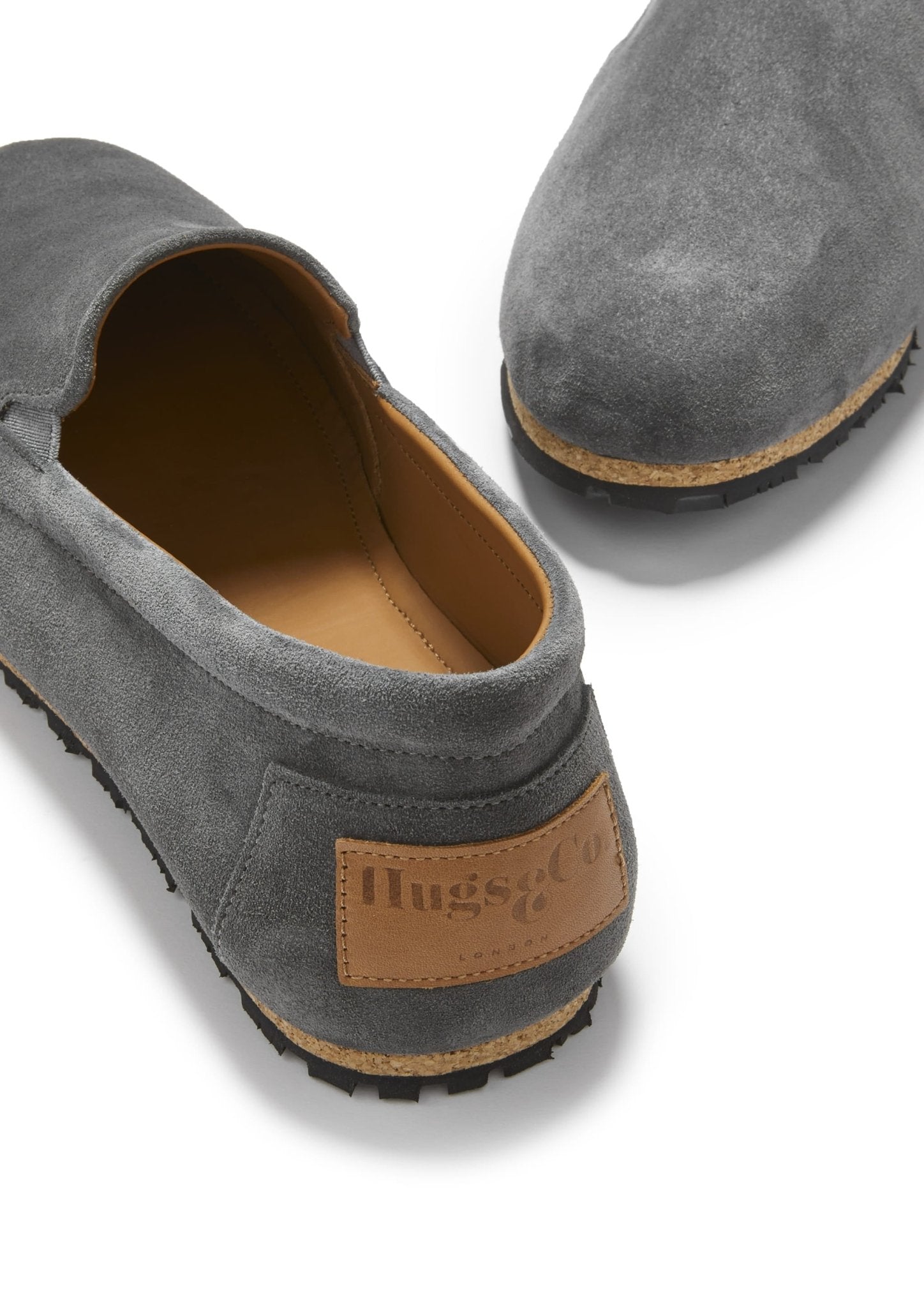 Tyre Sole Espadrilles, charcoal suede - Hugs & Co.