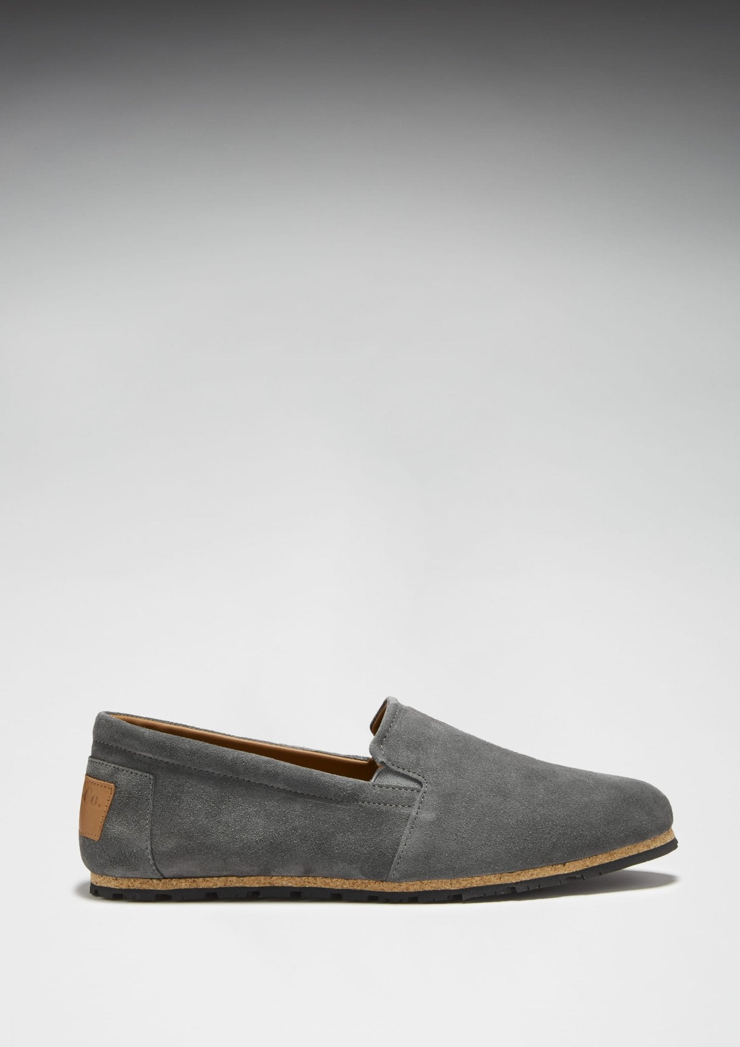 Tyre Sole Espadrilles, charcoal suede - Hugs & Co.