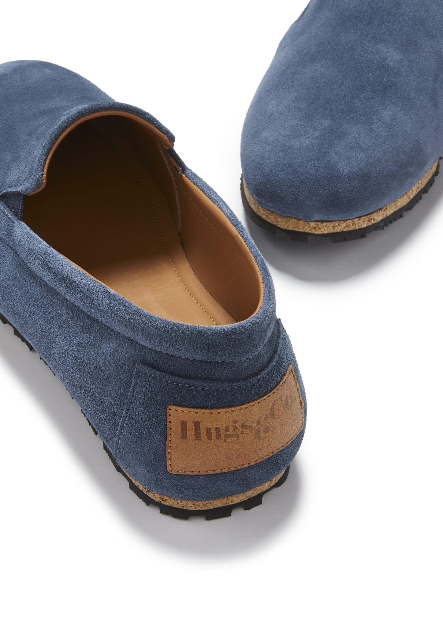 Tyre Sole Espadrilles, denim blue suede - Hugs & Co.