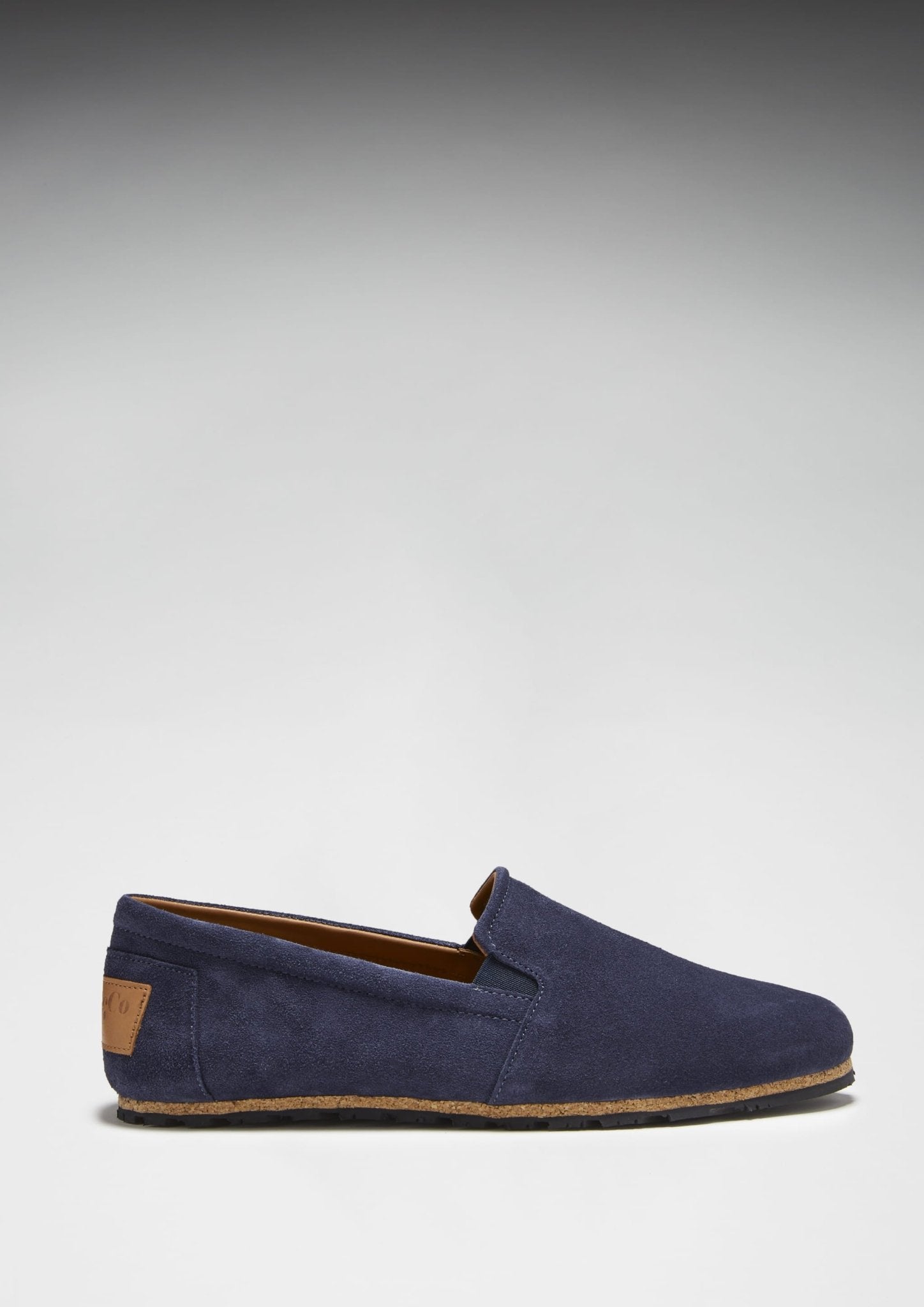 Tyre Sole Espadrilles, navy blue suede - Hugs & Co.