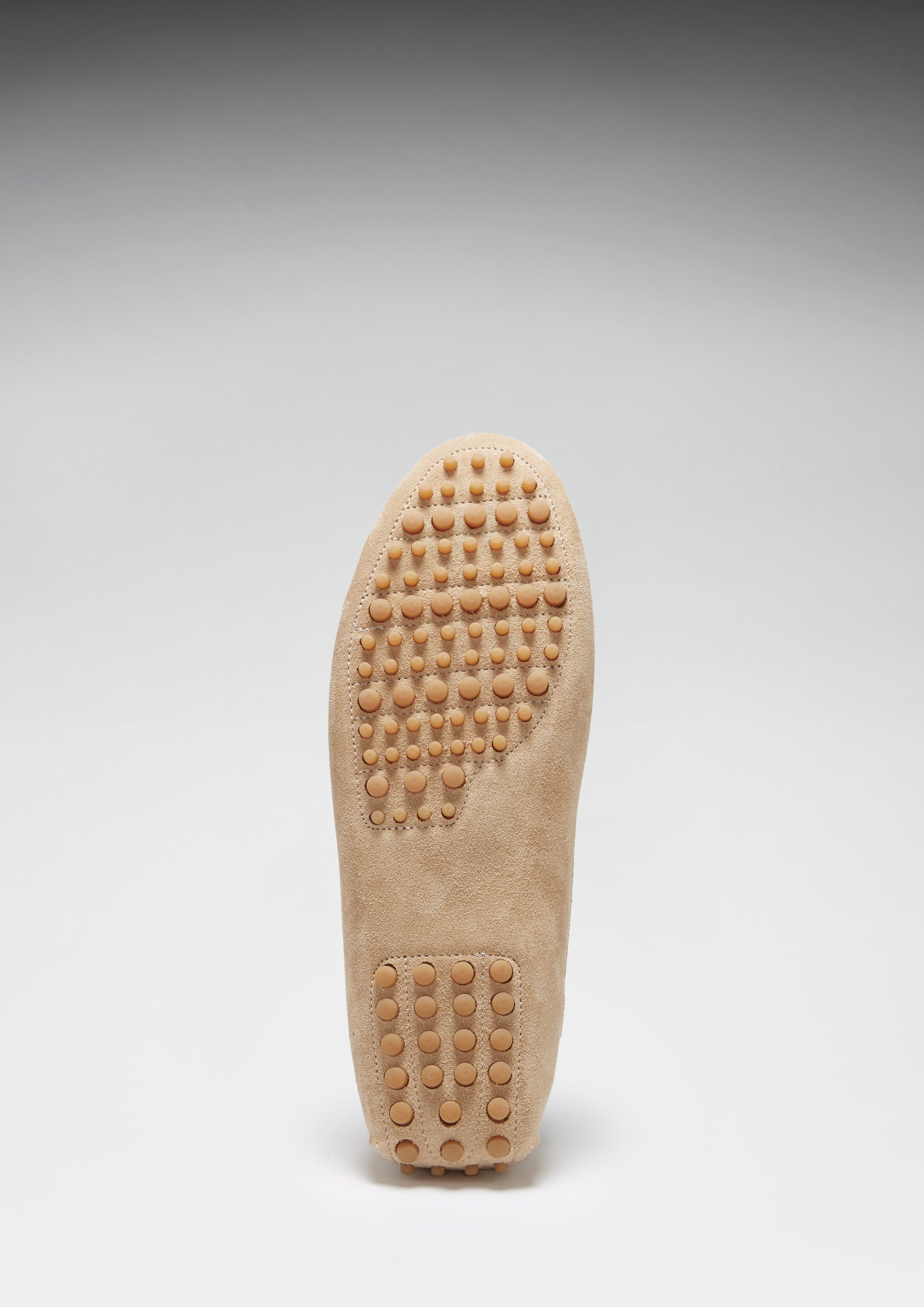 Mocassins à lacets, daim taupe