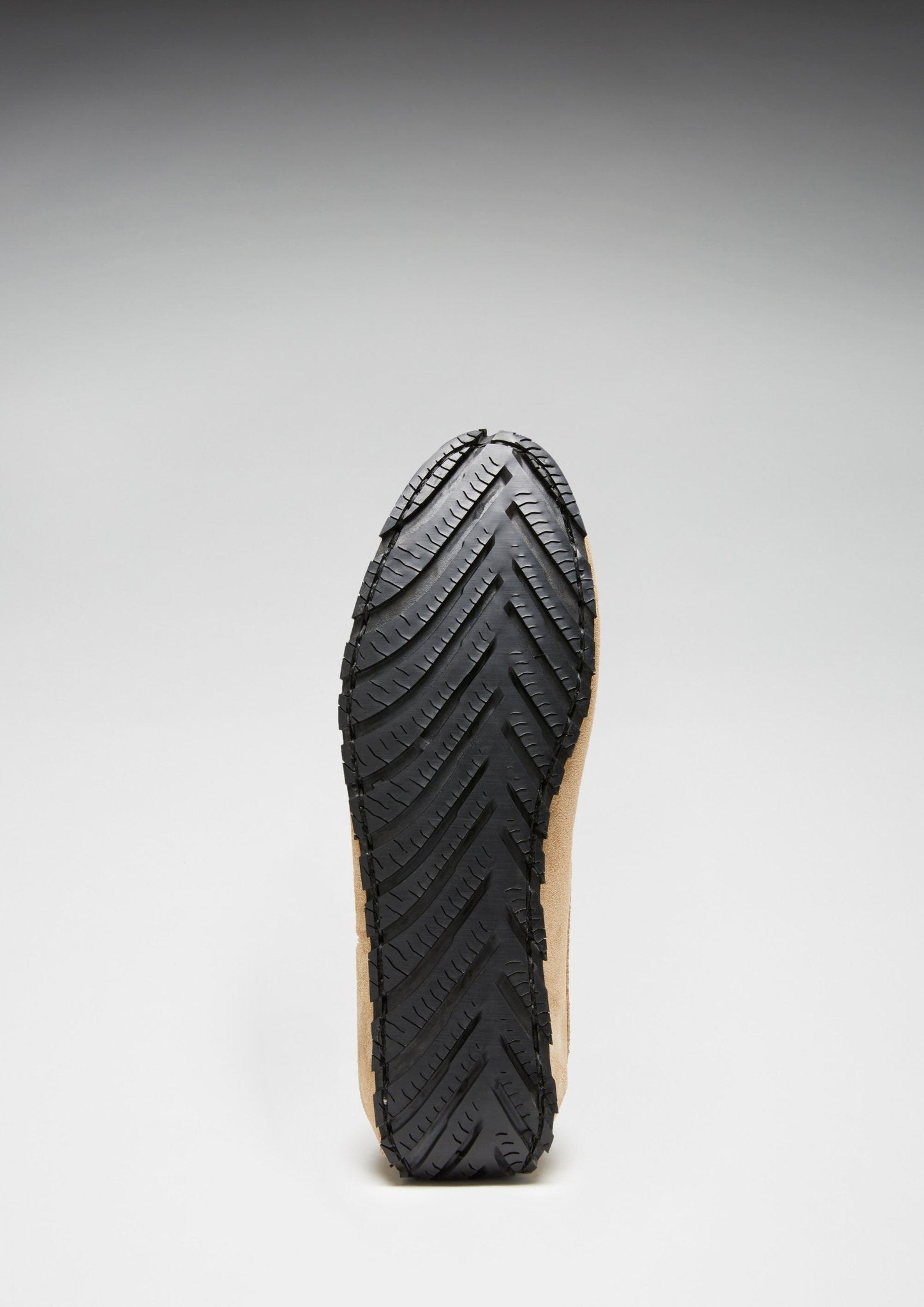 Tyre Sole Laced Driving Loafers, taupe suede - Hugs & Co.