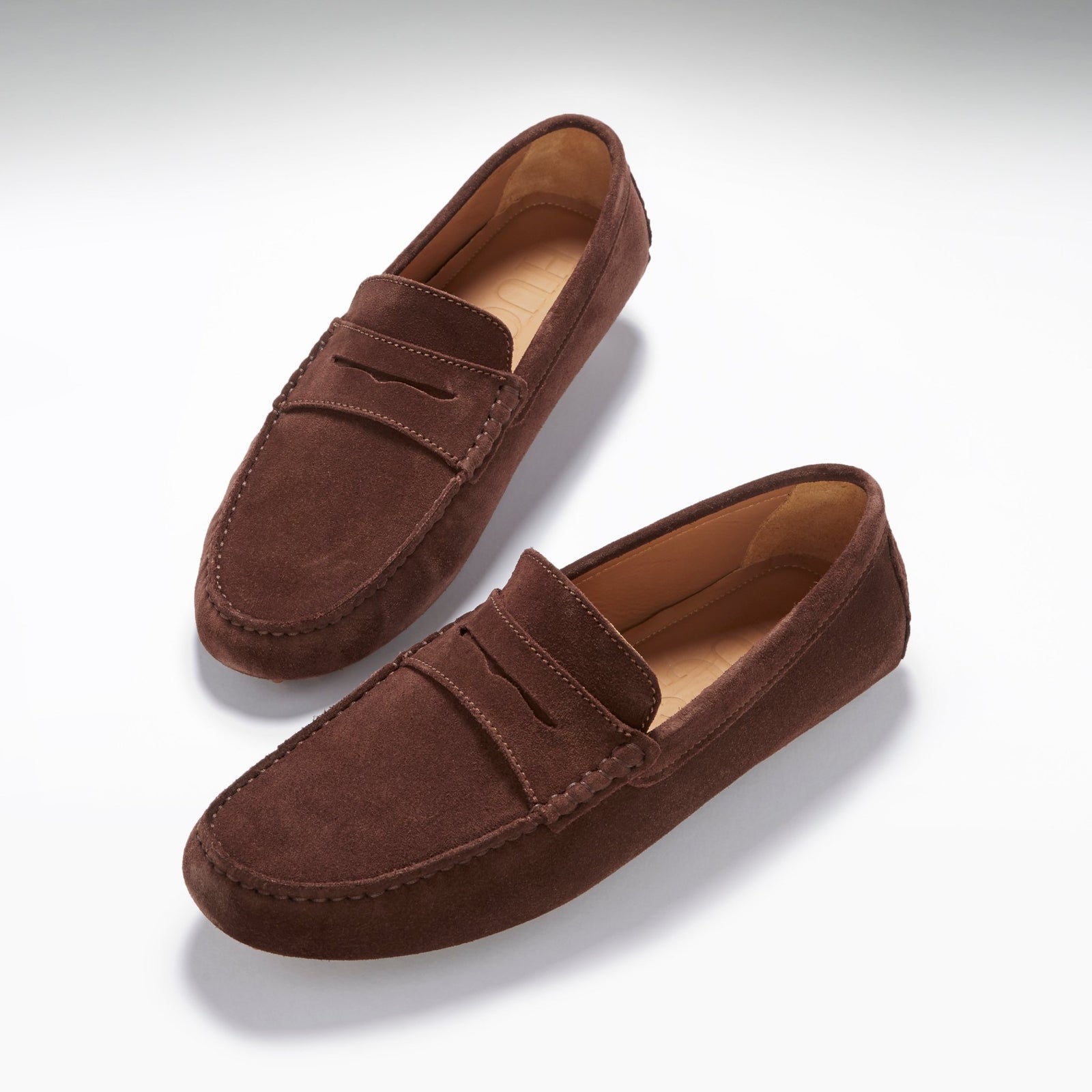Penny Driving Loafers, brown suede - Hugs & Co.