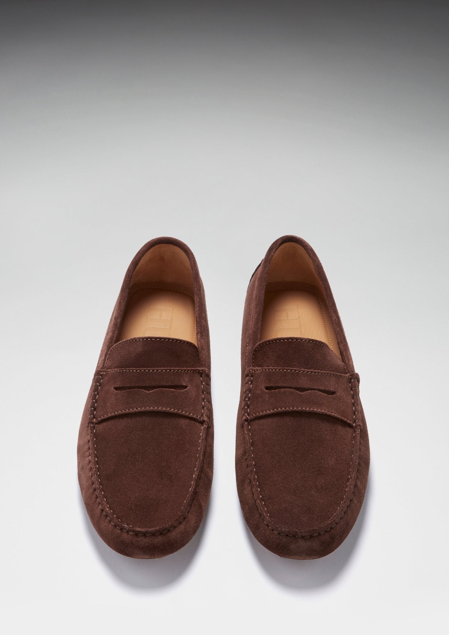 Penny Driving Loafers, brown suede - Hugs & Co.