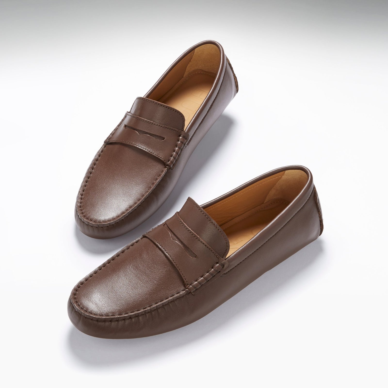 Penny Driving Loafers, brown leather - Hugs & Co.