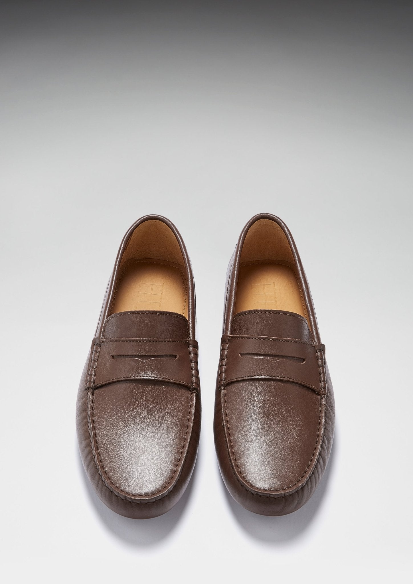 Penny Driving Loafers, brown leather - Hugs & Co.