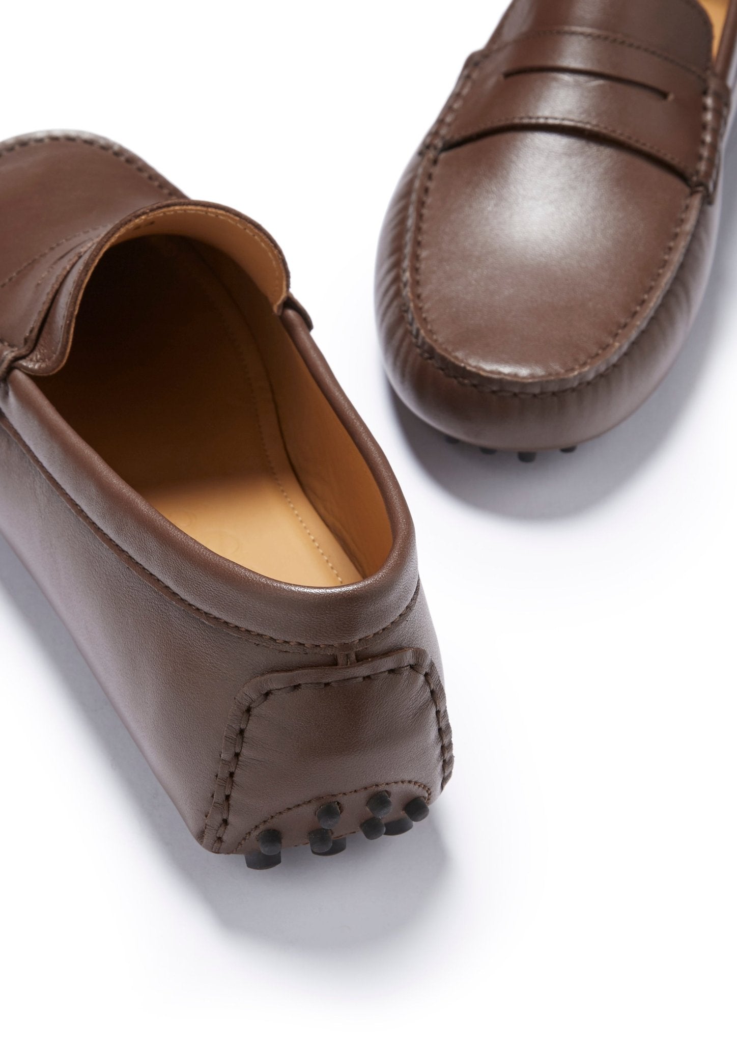 Penny Driving Loafers, brown leather - Hugs & Co.