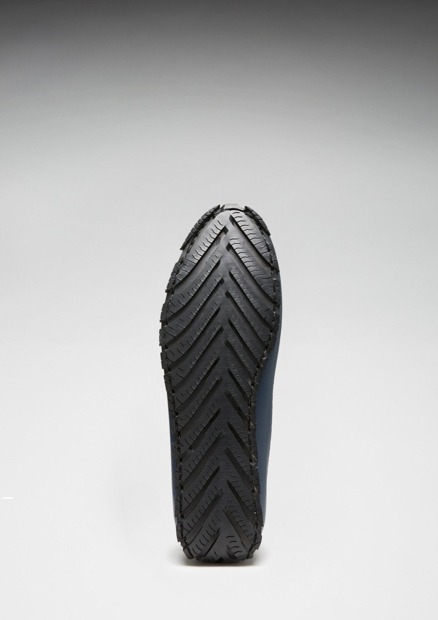 Tyre Sole Penny Driving Loafers, french navy leather - Hugs & Co.