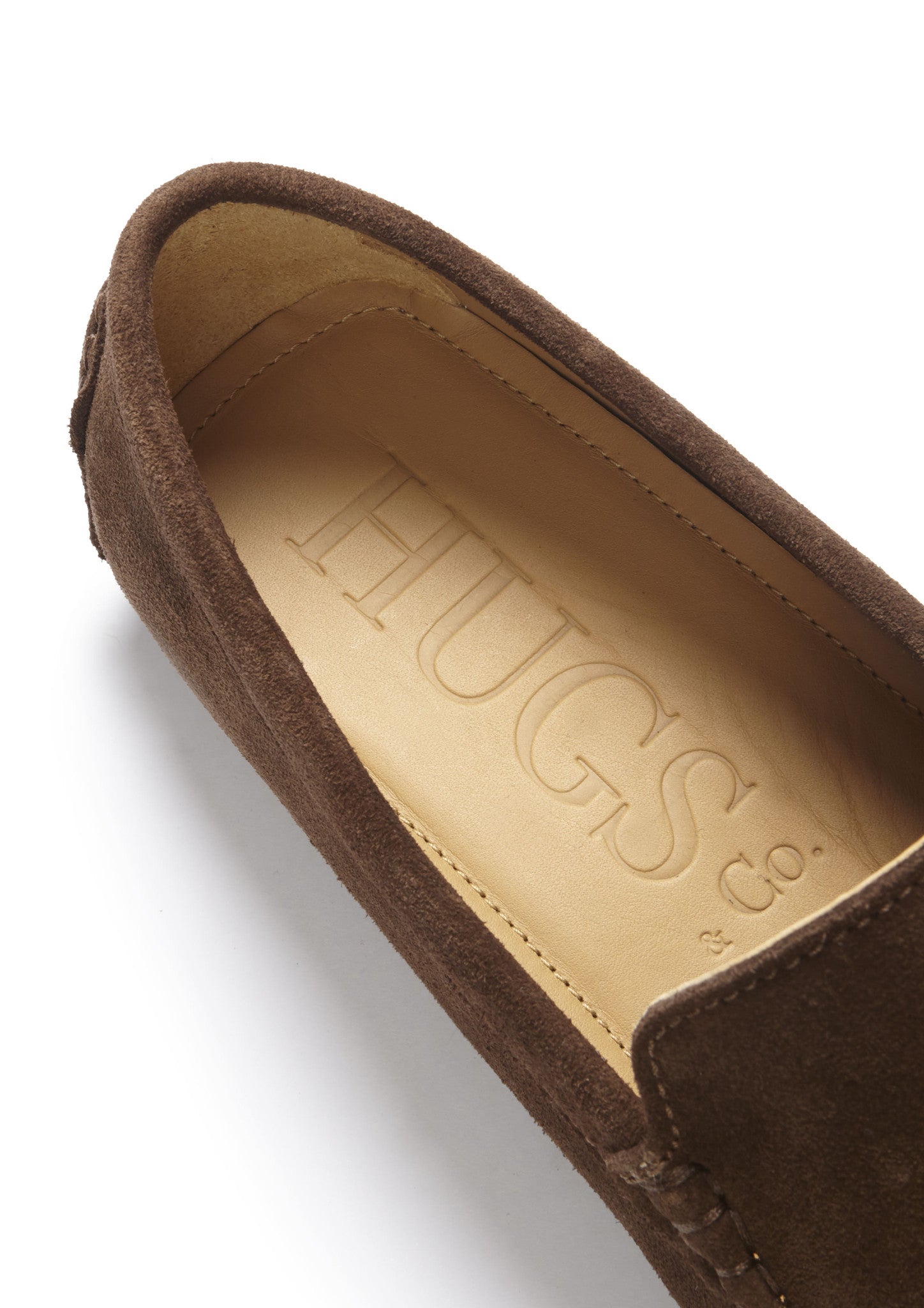 Insole, Driving Loafers Brown Suede