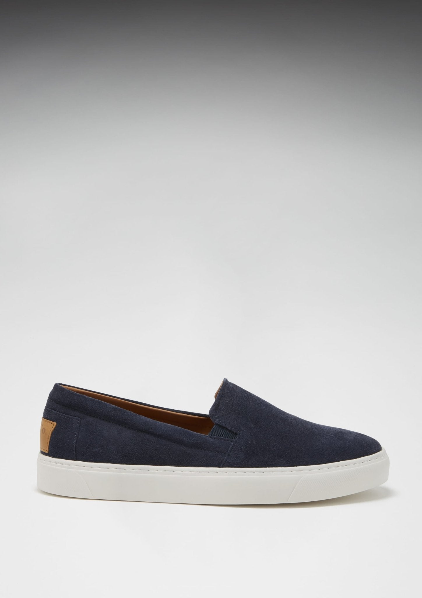 Slip-on Sneakers, navy blue suede - Hugs & Co.