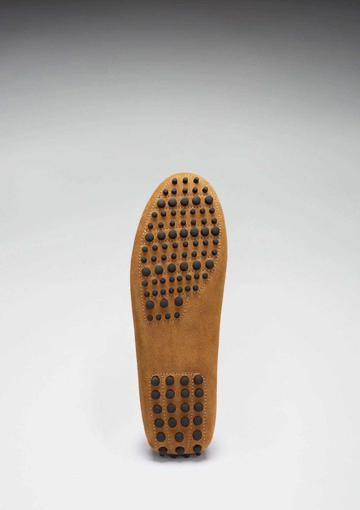 Tasselled Driving Loafers, tobacco suede - Hugs & Co.