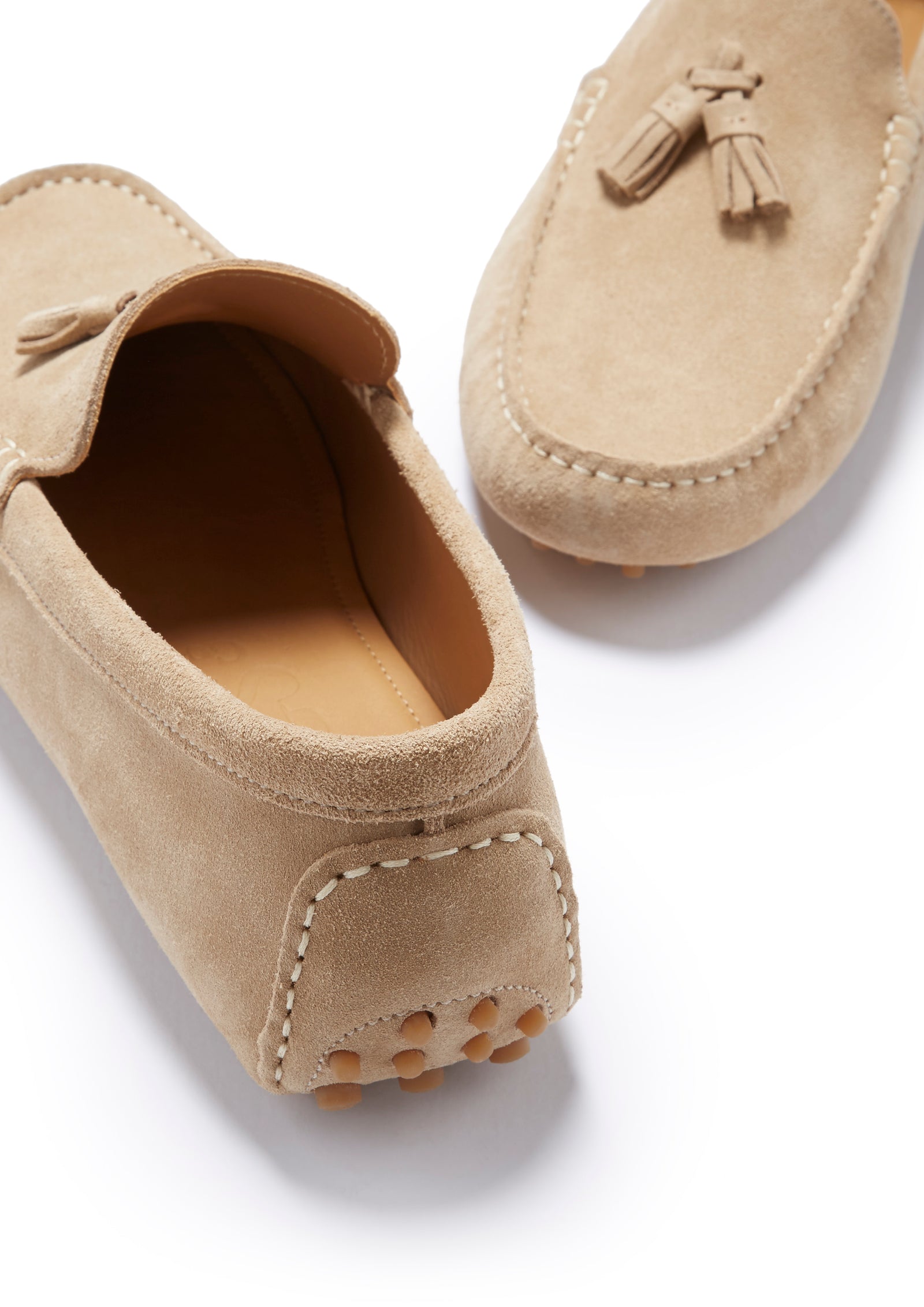 Driving Loafer Taupe Suede