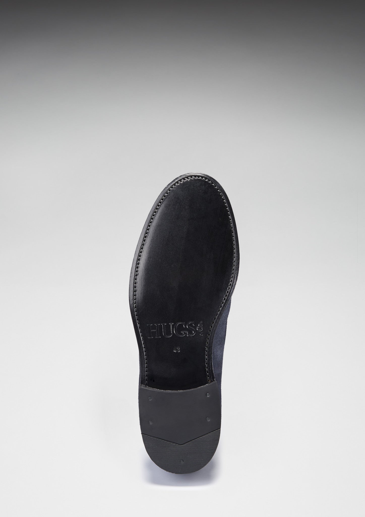 Navy Blue Suede Loafers, Welted Leather Sole
