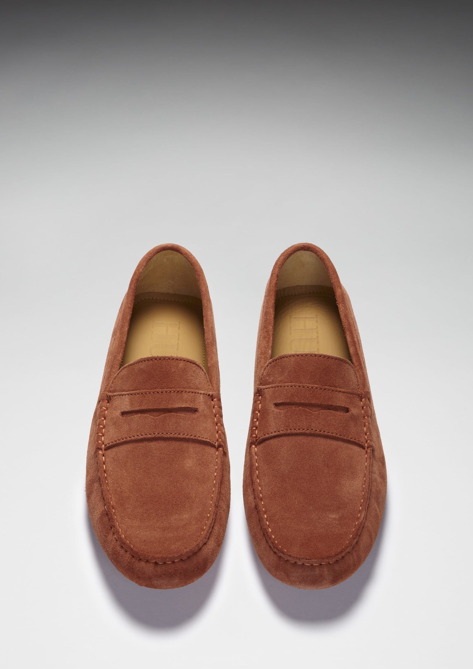 Penny Driving Loafers, rust suede, Hugs & Co.