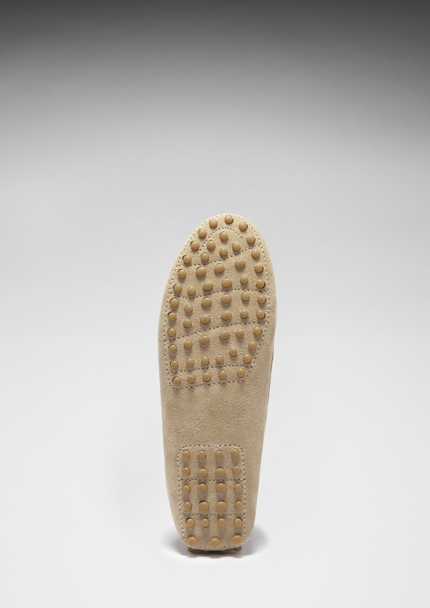 Women's Tasselled Driving Loafers, taupe suede - Hugs & Co.