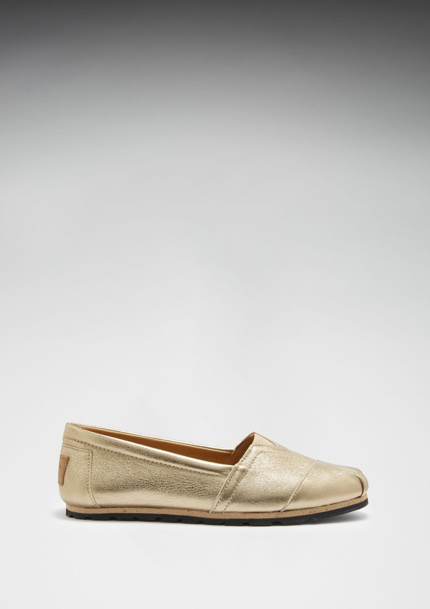Women's Chukka Espadrilles, gold leather - Hugs & Co.