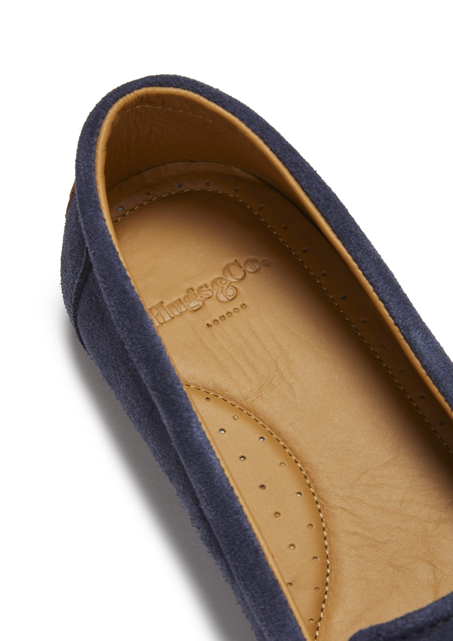 Upcycled Tyre Sole Espadrilles Navy Blue Suede