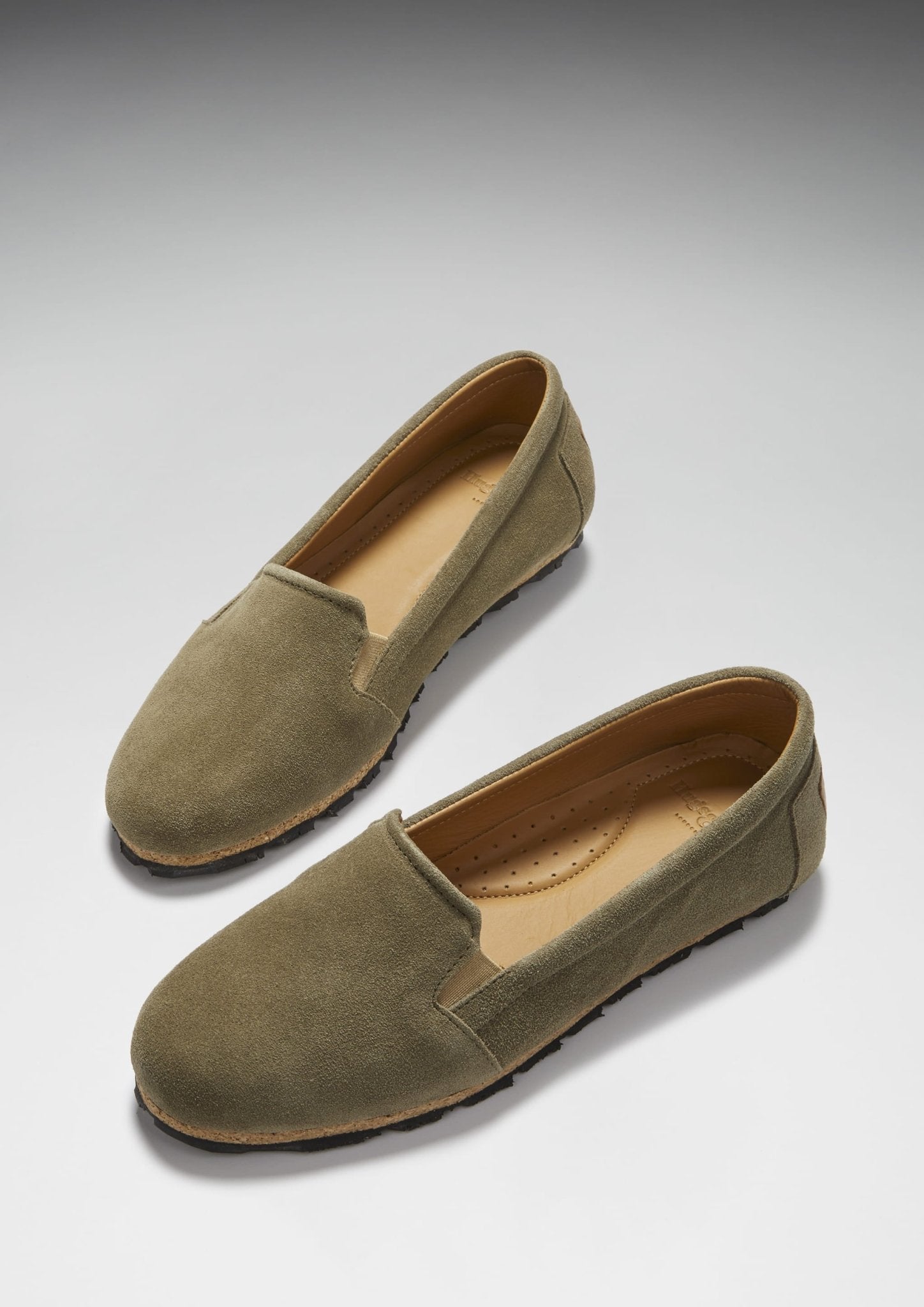Tyre Sole Espadrille Truffle Green Suede